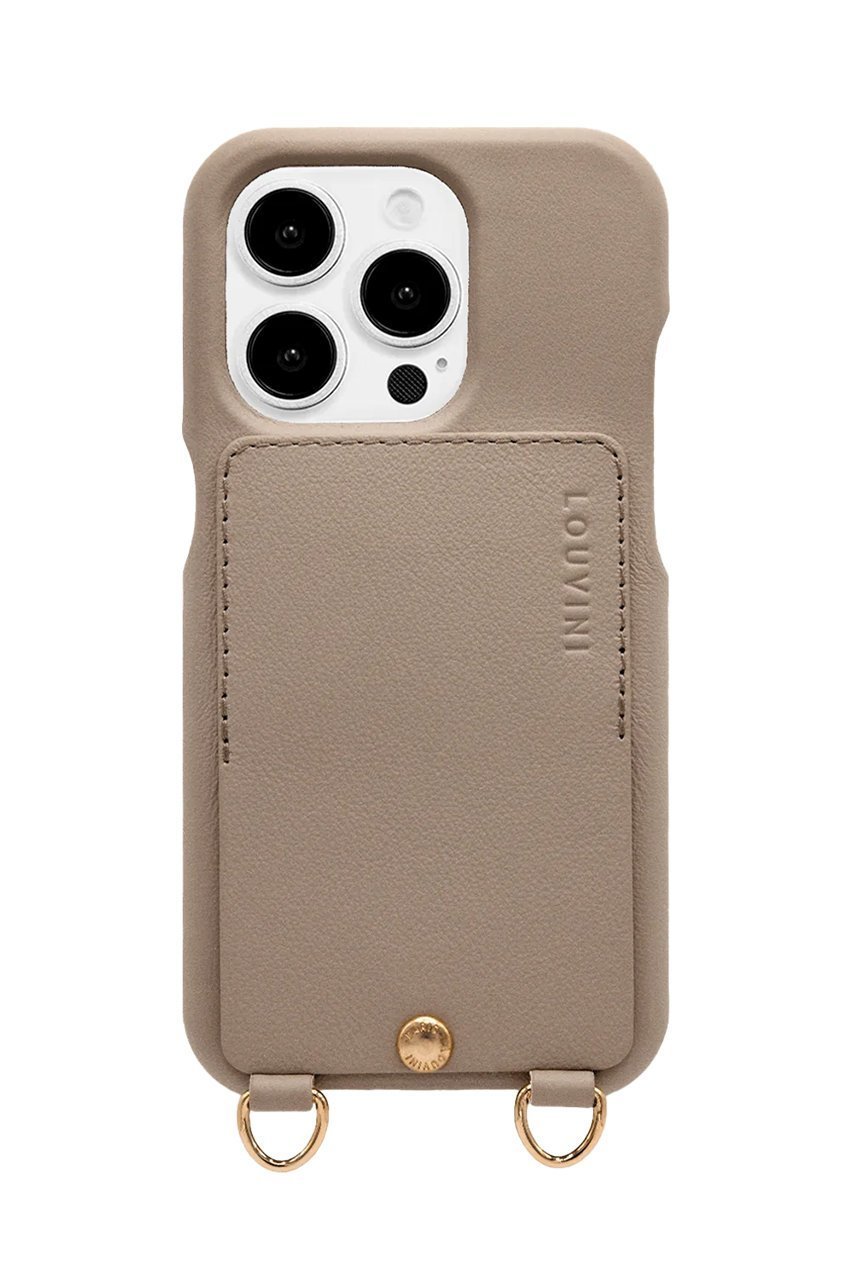 【ルヴィニ パリ/Louvini Paris】のiPhone16 スマホケース LOU インテリア・キッズ・メンズ・レディースファッション・服の通販 founy(ファニー) 　ファッション　Fashion　レディースファッション　Fashion for Women　iPhone アイフォーン　iPhone　なめらか　Smooth, Silky Texture　カメラ　Camera Accessories　スマホケース　Smartphone Case　ポケット　Pocket, Pocket Detail　再入荷　Restock / Back in Stock　TAUPE|ID: prp329100004942699 ipo3291000000037097083