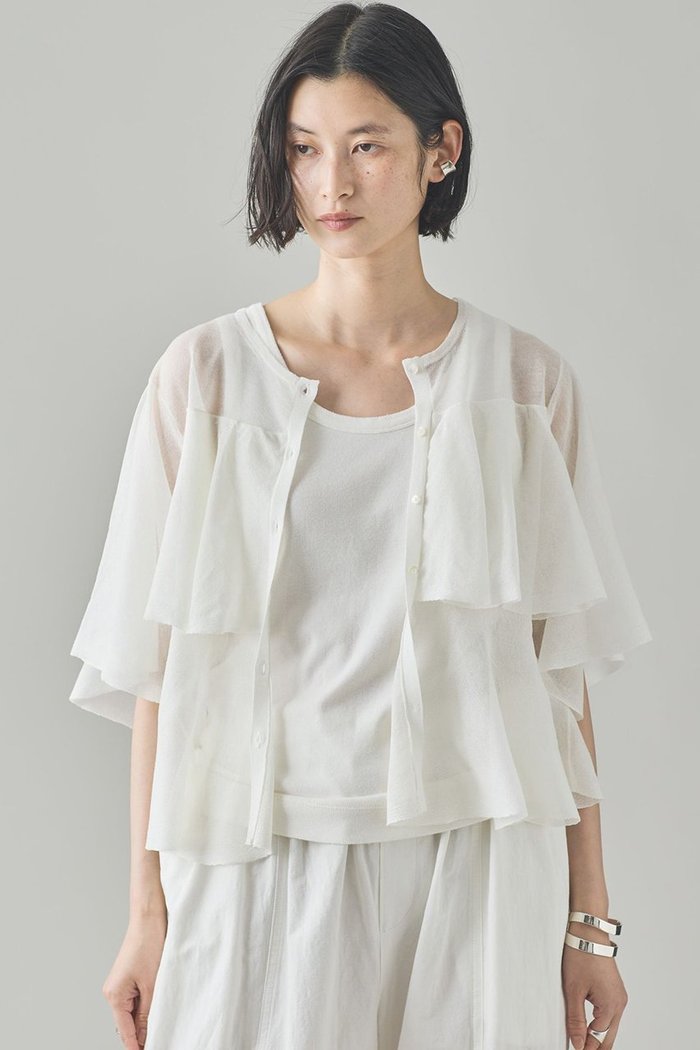 【カレンソロジー/Curensology】のフレアー2WAYニットプルオーバー インテリア・キッズ・メンズ・レディースファッション・服の通販 founy(ファニー) https://founy.com/ ファッション Fashion レディースファッション Fashion for Women トップス・カットソー Cut & Sew Tops ニット Knit Tops & Sweaters カジュアルプルオーバー・ニットトップス Pullovers & Knit Tops / Casual Pullovers なめらか Smooth, Silky Texture サマー Summer, Summer Style シアー Sheer, See-Through デニム Denim, Jeans Material フレア Flare, Flared 再入荷 Restock / Back in Stock |ID: prp329100004942701 ipo3291000000037097113