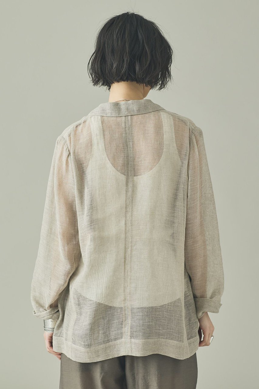 【カレンソロジー/Curensology】のリネンカラミシアージャケット 人気、トレンドファッション・服の通販 founy(ファニー) 　ファッション　Fashion　レディースファッション　Fashion for Women　アウター　Coat / Outerwear Collection　レディースジャケット・軽アウター　Jackets　おすすめ　Recommended / Our Picks　カーディガン　Cardigan, Knitwear　シアー　Sheer, See-Through　ジャケット　Jacket, Outerwear　リネン　Linen, Linen Fabric　再入荷　Restock / Back in Stock　夏　Summer　春　Spring　S/S・春夏　SS, Spring/Summer, Warm Season　other-4|ID: prp329100004942702 ipo3291000000037097127
