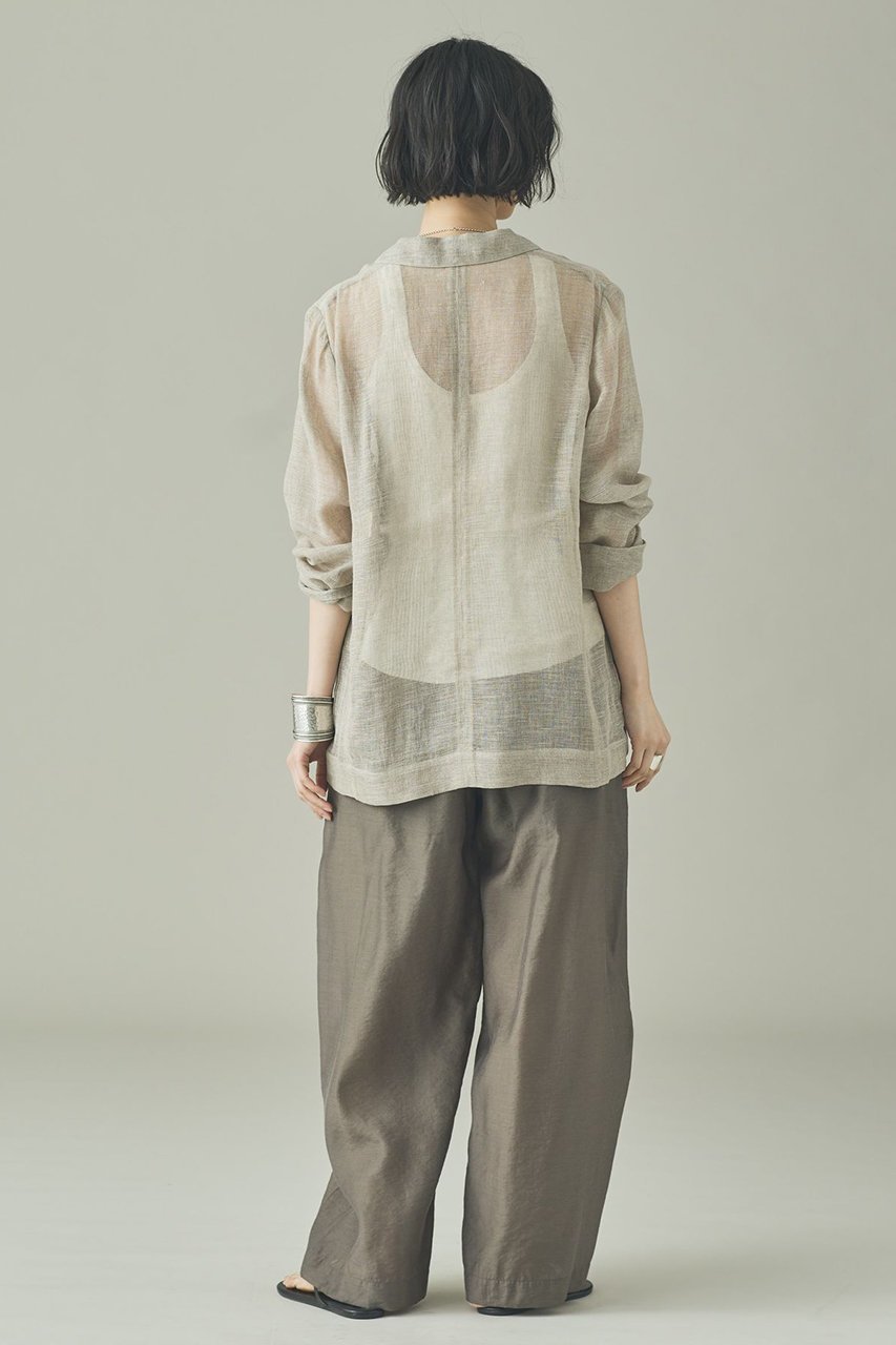 【カレンソロジー/Curensology】のリネンカラミシアージャケット 人気、トレンドファッション・服の通販 founy(ファニー) 　ファッション　Fashion　レディースファッション　Fashion for Women　アウター　Coat / Outerwear Collection　レディースジャケット・軽アウター　Jackets　おすすめ　Recommended / Our Picks　カーディガン　Cardigan, Knitwear　シアー　Sheer, See-Through　ジャケット　Jacket, Outerwear　リネン　Linen, Linen Fabric　再入荷　Restock / Back in Stock　夏　Summer　春　Spring　S/S・春夏　SS, Spring/Summer, Warm Season　other-7|ID: prp329100004942702 ipo3291000000037097130