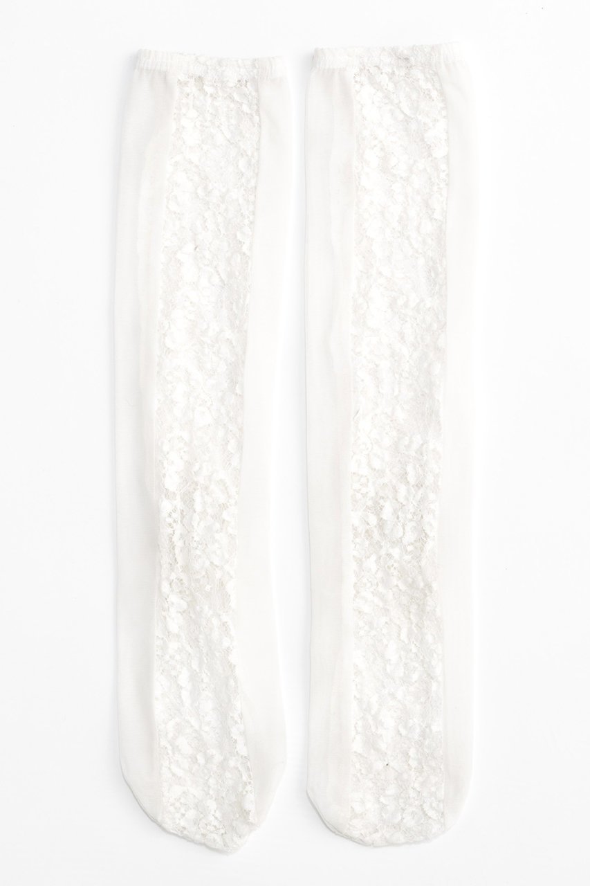 【メゾンスペシャル/MAISON SPECIAL】のFlower Lace Socks/フラワーレースソックス インテリア・キッズ・メンズ・レディースファッション・服の通販 founy(ファニー) 　ファッション　Fashion　レディースファッション　Fashion for Women　ソックス&靴下　Socks & Hosiery　レッグウェア・ストッキング　Legwear & Hosiery　おすすめ　Recommended / Our Picks　ソックス　Socks, Hosiery　トレンド　Trend, Trending Now　ルーズ　Loose, Oversized　レース　Lace, Lace Fabric　再入荷　Restock / Back in Stock　WHT(ホワイト)|ID: prp329100004942705 ipo3291000000037097160