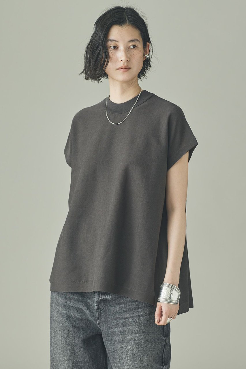 【カレンソロジー/Curensology】のニットフレアトップス インテリア・キッズ・メンズ・レディースファッション・服の通販 founy(ファニー) 　ファッション　Fashion　レディースファッション　Fashion for Women　トップス・カットソー　Cut & Sew Tops　ニット　Knit Tops & Sweaters　カジュアルプルオーバー・ニットトップス　Pullovers & Knit Tops / Casual Pullovers　カーゴパンツ　Cargo Pants, Utility Pants　サマー　Summer, Summer Style　シアー　Sheer, See-Through　シンプル　Simple, Minimal　スリーブ　Sleeve, Long Sleeve / Short Sleeve　デニム　Denim, Jeans Material　フレンチ　French, French Style　ラグジュアリー　Luxury, Elegant　再入荷　Restock / Back in Stock　夏　Summer　グレー|ID: prp329100004942706 ipo3291000000037097167