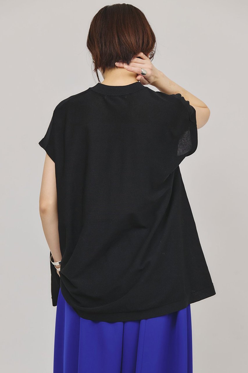 【カレンソロジー/Curensology】のニットフレアトップス 人気、トレンドファッション・服の通販 founy(ファニー) 　ファッション　Fashion　レディースファッション　Fashion for Women　トップス・カットソー　Cut & Sew Tops　ニット　Knit Tops & Sweaters　カジュアルプルオーバー・ニットトップス　Pullovers & Knit Tops / Casual Pullovers　カーゴパンツ　Cargo Pants, Utility Pants　サマー　Summer, Summer Style　シアー　Sheer, See-Through　シンプル　Simple, Minimal　スリーブ　Sleeve, Long Sleeve / Short Sleeve　デニム　Denim, Jeans Material　フレンチ　French, French Style　ラグジュアリー　Luxury, Elegant　再入荷　Restock / Back in Stock　夏　Summer　other-3|ID: prp329100004942706 ipo3291000000037097170