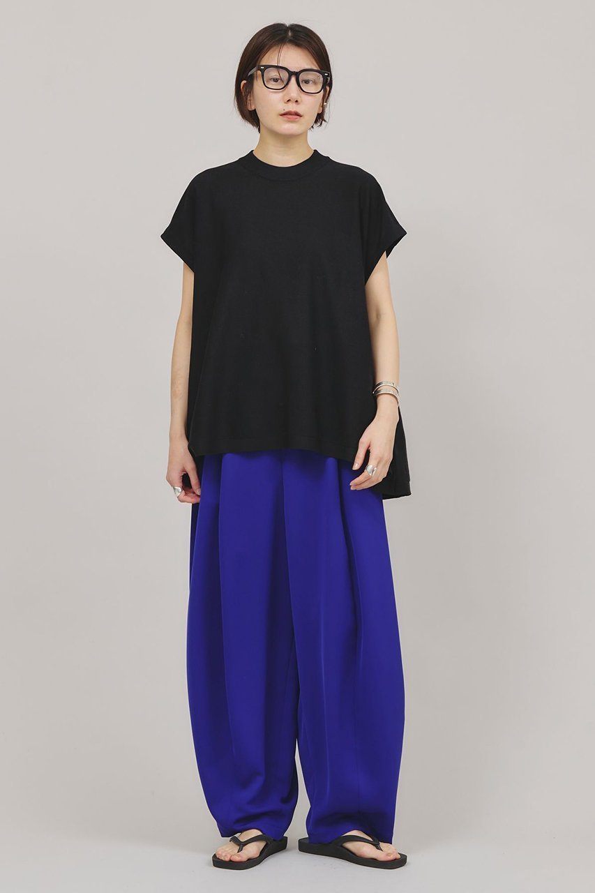 【カレンソロジー/Curensology】のニットフレアトップス 人気、トレンドファッション・服の通販 founy(ファニー) 　ファッション　Fashion　レディースファッション　Fashion for Women　トップス・カットソー　Cut & Sew Tops　ニット　Knit Tops & Sweaters　カジュアルプルオーバー・ニットトップス　Pullovers & Knit Tops / Casual Pullovers　カーゴパンツ　Cargo Pants, Utility Pants　サマー　Summer, Summer Style　シアー　Sheer, See-Through　シンプル　Simple, Minimal　スリーブ　Sleeve, Long Sleeve / Short Sleeve　デニム　Denim, Jeans Material　フレンチ　French, French Style　ラグジュアリー　Luxury, Elegant　再入荷　Restock / Back in Stock　夏　Summer　other-5|ID: prp329100004942706 ipo3291000000037097172