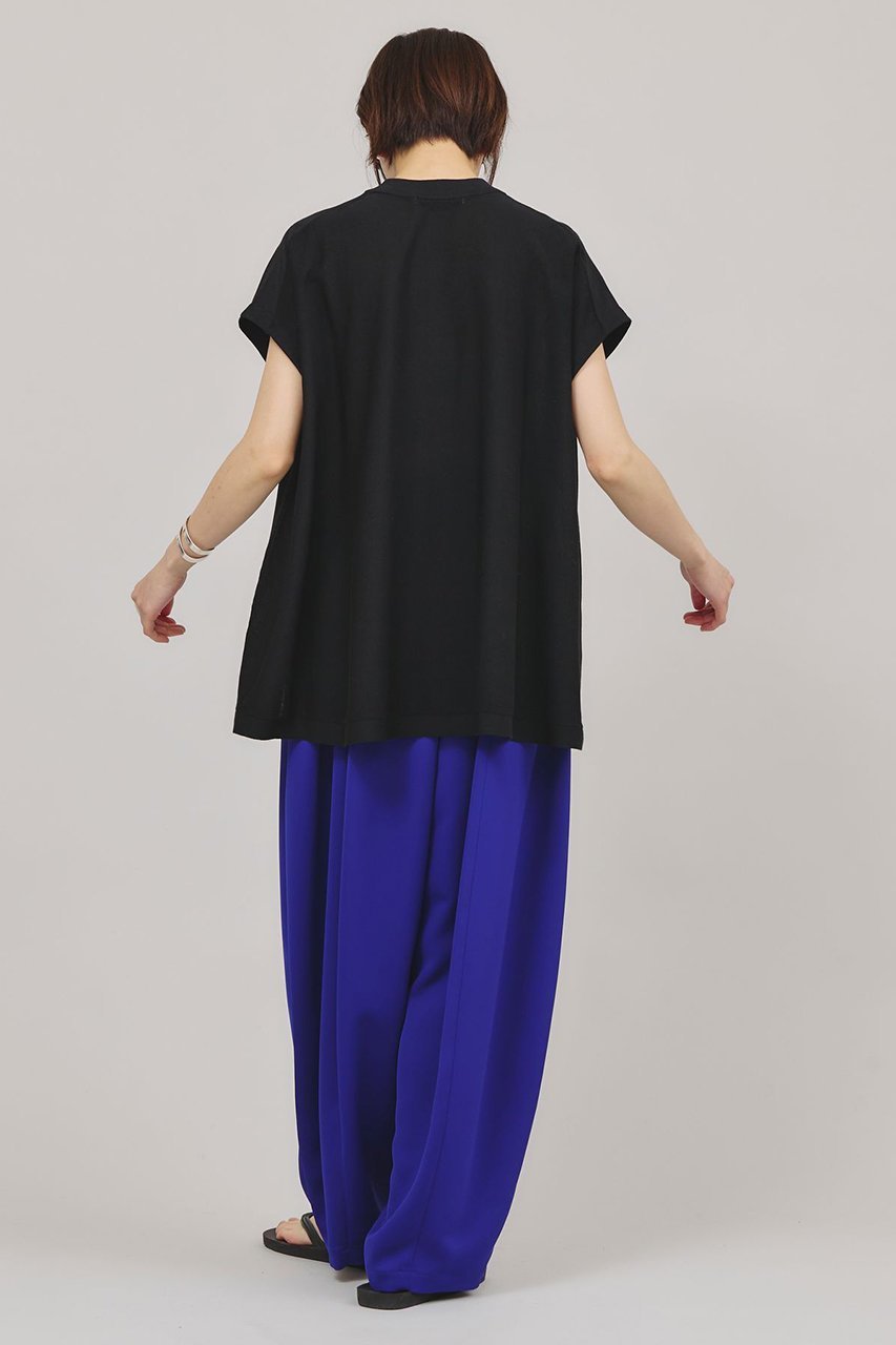 【カレンソロジー/Curensology】のニットフレアトップス 人気、トレンドファッション・服の通販 founy(ファニー) 　ファッション　Fashion　レディースファッション　Fashion for Women　トップス・カットソー　Cut & Sew Tops　ニット　Knit Tops & Sweaters　カジュアルプルオーバー・ニットトップス　Pullovers & Knit Tops / Casual Pullovers　カーゴパンツ　Cargo Pants, Utility Pants　サマー　Summer, Summer Style　シアー　Sheer, See-Through　シンプル　Simple, Minimal　スリーブ　Sleeve, Long Sleeve / Short Sleeve　デニム　Denim, Jeans Material　フレンチ　French, French Style　ラグジュアリー　Luxury, Elegant　再入荷　Restock / Back in Stock　夏　Summer　other-7|ID: prp329100004942706 ipo3291000000037097174