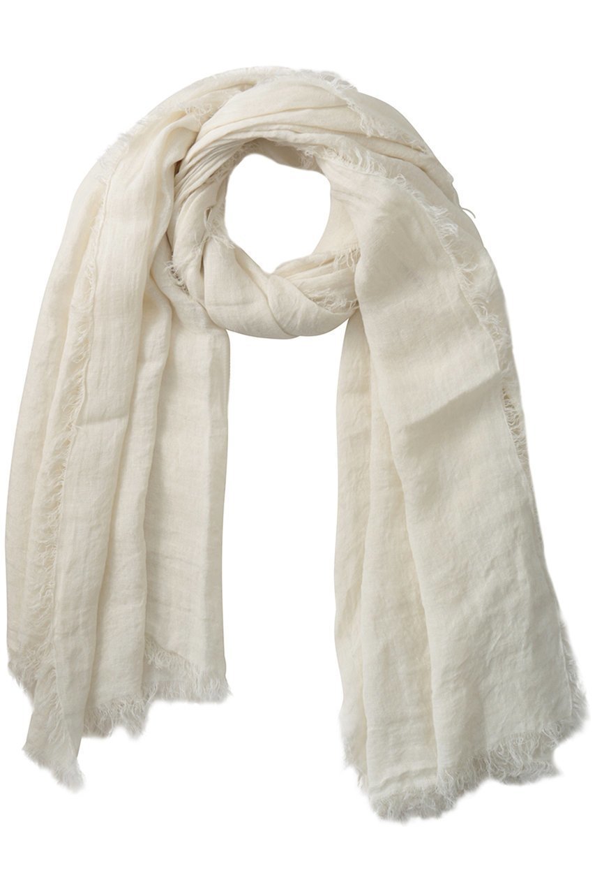 【マルティニーク/martinique】の【ASAUSE MELER】リネンストール インテリア・キッズ・メンズ・レディースファッション・服の通販 founy(ファニー) 　ファッション　Fashion　レディースファッション　Fashion for Women　ストール　Soft & Warm Scarves　マフラー・スヌード / 冬小物の定番　Scarves & Mufflers　ストール　Stole, Wrap　フリンジ　Fringe, Tassel　マフラー　Scarf, Muffler　リネン　Linen, Linen Fabric　ロング　Long, Long-Length　再入荷　Restock / Back in Stock　ホワイト|ID: prp329100004942707 ipo3291000000037097176