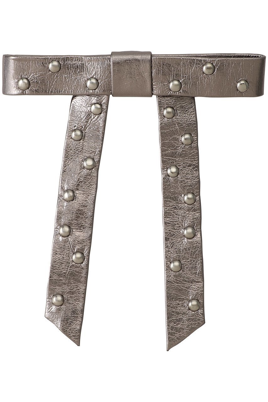 【メゾンスペシャル/MAISON SPECIAL】のLeather Ribbon barrette/レザーバレッタ インテリア・キッズ・メンズ・レディースファッション・服の通販 founy(ファニー) 　ファッション　Fashion　レディースファッション　Fashion for Women　シュシュ&ヘアアクセ/ヘアアレンジ　Scrunchies & Hair Accessories　おすすめ　Recommended / Our Picks　アクセサリー　Fashion Accessories　スタッズ　Studs, Metal Accents　ハーフ　Half, Half-Length　バレッタ　Barrette, Hair Clip　パーティ　Party, Party Style　フロント　Front, Front Design　リボン　Ribbon, Bow　再入荷　Restock / Back in Stock　SLV(シルバー)|ID: prp329100004942708 ipo3291000000037097183