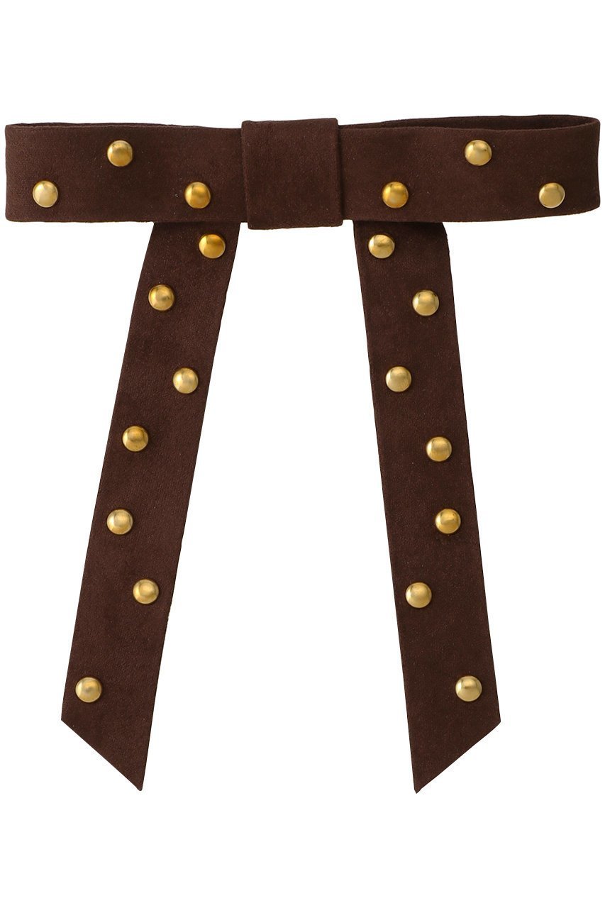 【メゾンスペシャル/MAISON SPECIAL】のLeather Ribbon barrette/レザーバレッタ インテリア・キッズ・メンズ・レディースファッション・服の通販 founy(ファニー) 　ファッション　Fashion　レディースファッション　Fashion for Women　シュシュ&ヘアアクセ/ヘアアレンジ　Scrunchies & Hair Accessories　おすすめ　Recommended / Our Picks　アクセサリー　Fashion Accessories　スタッズ　Studs, Metal Accents　ハーフ　Half, Half-Length　バレッタ　Barrette, Hair Clip　パーティ　Party, Party Style　フロント　Front, Front Design　リボン　Ribbon, Bow　再入荷　Restock / Back in Stock　BRN(ブラウン)|ID: prp329100004942708 ipo3291000000037097184