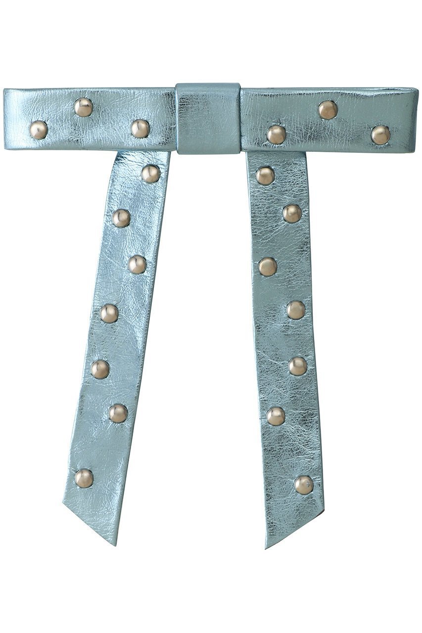 【メゾンスペシャル/MAISON SPECIAL】のLeather Ribbon barrette/レザーバレッタ インテリア・キッズ・メンズ・レディースファッション・服の通販 founy(ファニー) 　ファッション　Fashion　レディースファッション　Fashion for Women　シュシュ&ヘアアクセ/ヘアアレンジ　Scrunchies & Hair Accessories　おすすめ　Recommended / Our Picks　アクセサリー　Fashion Accessories　スタッズ　Studs, Metal Accents　ハーフ　Half, Half-Length　バレッタ　Barrette, Hair Clip　パーティ　Party, Party Style　フロント　Front, Front Design　リボン　Ribbon, Bow　再入荷　Restock / Back in Stock　BLU(ブルー)|ID: prp329100004942708 ipo3291000000037097186