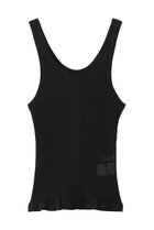 【プランク プロジェクト/PRANK PROJECT】のシアーリブフリルヘムニットタンク 人気、トレンドファッション・服の通販 founy(ファニー) ファッション Fashion レディースファッション Fashion for Women トップス・カットソー Cut & Sew Tops ニット Knit Tops & Sweaters キャミソール&ノースリーブ Camisoles & Sleeveless Tops シャツ・ブラウス・オフィスカジュアル Elegant Blouses & Button-Ups ロングTシャツ・Tシャツ Longline T-Shirts & Tees カットソー・ベーシックTシャツ Cut-and-Sewn Tops / Stretch Tees & Basics インナー Innerwear キャミソール Camisole, Spaghetti Strap Top シアー Sheer, See-Through ジャケット Jacket, Outerwear タンク Tank Top, Sleeveless Top フィット Fit, Slim Fit フリル Frill, Ruffle 夏 Summer 新作・新入荷 New Arrivals / New In 春 Spring 秋 Autumn thumbnail BLK(ブラック)|ID: prp329100004942882 ipo3291000000037099851