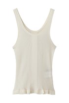 【プランク プロジェクト/PRANK PROJECT】のシアーリブフリルヘムニットタンク 人気、トレンドファッション・服の通販 founy(ファニー) ファッション Fashion レディースファッション Fashion for Women トップス・カットソー Cut & Sew Tops ニット Knit Tops & Sweaters キャミソール&ノースリーブ Camisoles & Sleeveless Tops シャツ・ブラウス・オフィスカジュアル Elegant Blouses & Button-Ups ロングTシャツ・Tシャツ Longline T-Shirts & Tees カットソー・ベーシックTシャツ Cut-and-Sewn Tops / Stretch Tees & Basics インナー Innerwear キャミソール Camisole, Spaghetti Strap Top シアー Sheer, See-Through ジャケット Jacket, Outerwear タンク Tank Top, Sleeveless Top フィット Fit, Slim Fit フリル Frill, Ruffle 夏 Summer 新作・新入荷 New Arrivals / New In 春 Spring 秋 Autumn thumbnail WHT(ホワイト)|ID: prp329100004942882 ipo3291000000037099852