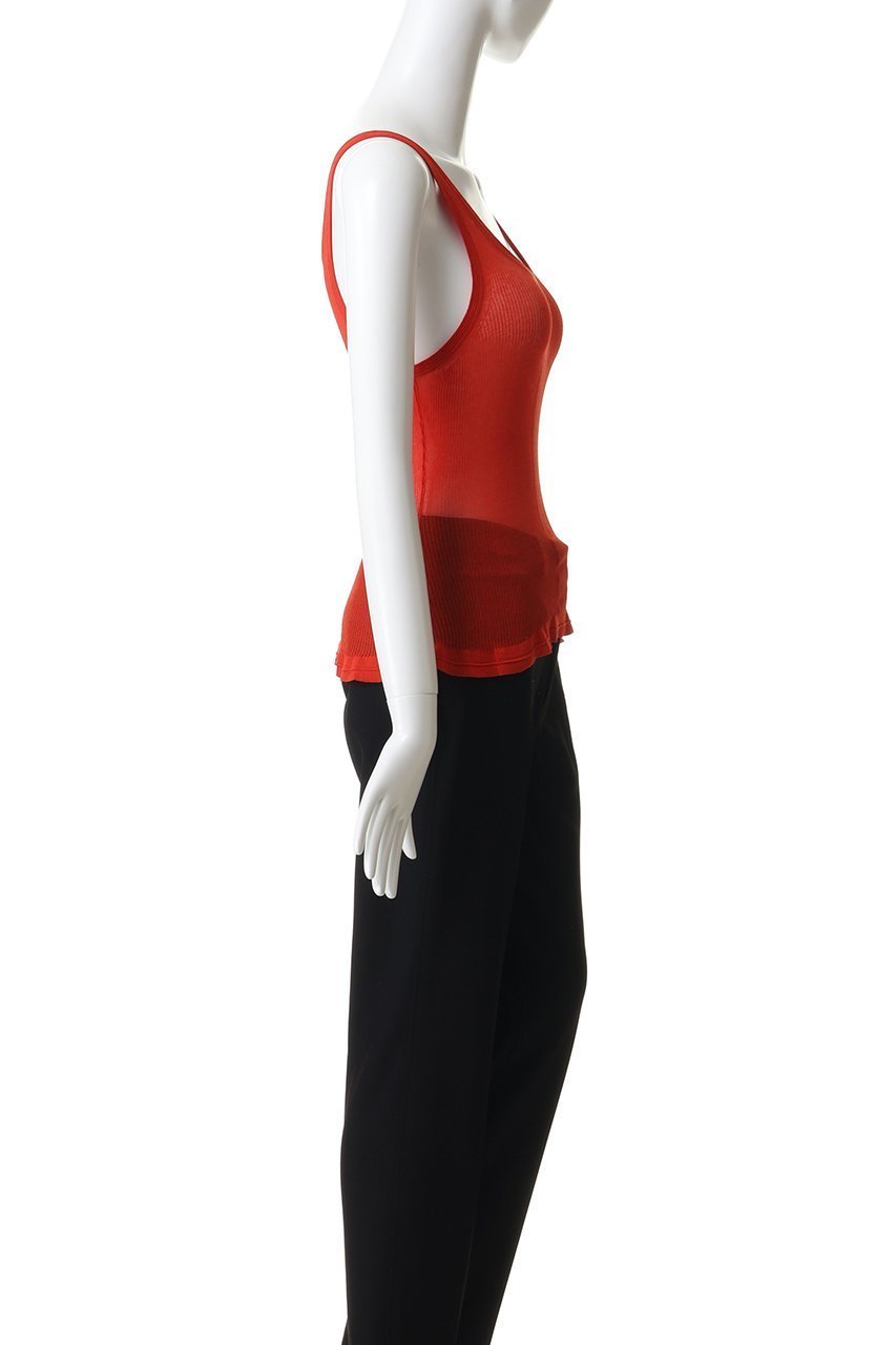 【プランク プロジェクト/PRANK PROJECT】のシアーリブフリルヘムニットタンク 人気、トレンドファッション・服の通販 founy(ファニー) 　ファッション　Fashion　レディースファッション　Fashion for Women　トップス・カットソー　Cut & Sew Tops　ニット　Knit Tops & Sweaters　キャミソール&ノースリーブ　Camisoles & Sleeveless Tops　シャツ・ブラウス・オフィスカジュアル　Elegant Blouses & Button-Ups　ロングTシャツ・Tシャツ　Longline T-Shirts & Tees　カットソー・ベーシックTシャツ　Cut-and-Sewn Tops / Stretch Tees & Basics　インナー　Innerwear　キャミソール　Camisole, Spaghetti Strap Top　シアー　Sheer, See-Through　ジャケット　Jacket, Outerwear　タンク　Tank Top, Sleeveless Top　フィット　Fit, Slim Fit　フリル　Frill, Ruffle　夏　Summer　新作・新入荷　New Arrivals / New In　春　Spring　秋　Autumn　other-3|ID: prp329100004942882 ipo3291000000037099855