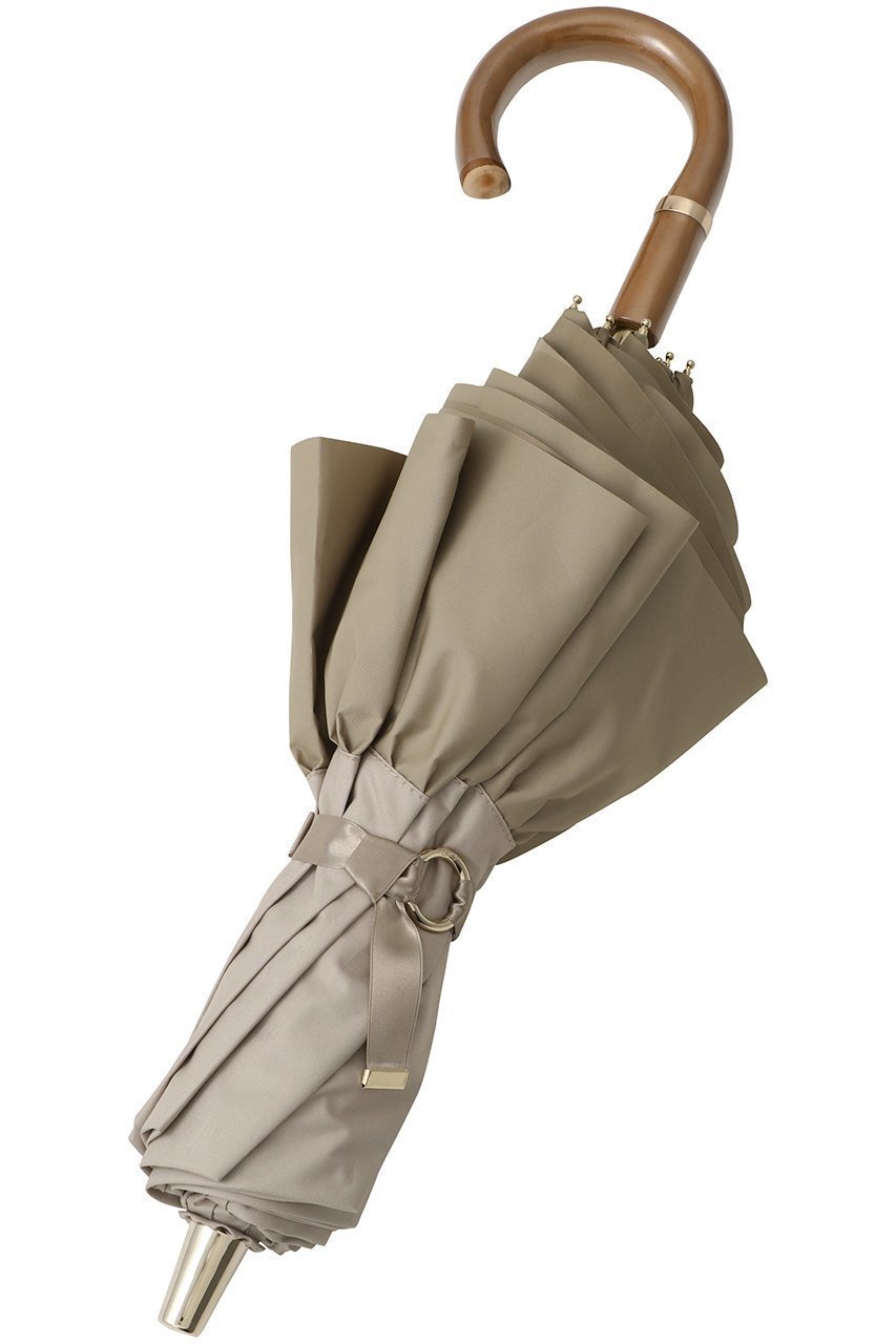 【グレイシー/Gracy】の【晴雨兼用】楽折傘 Peplum Frill 人気、トレンドファッション・服の通販 founy(ファニー) 　ファッション　Fashion　レディースファッション　Fashion for Women　レイングッズ・傘・晴雨兼用傘　Umbrellas & Rain Gear　ウッド　Wooden Design　コンビ　Combo, Combination Style　スマート　Smart, Elegant　ハンカチ　Handkerchief, Hanky　フリル　Frill, Ruffle　ペプラム　Peplum, Flared Hem　メタル　Metal, Metal Parts　エレガント 上品　Elegant　傘　Umbrella, Parasol　新作・新入荷　New Arrivals / New In　時計　Watch, Wristwatch　other-2|ID: prp329100004942890 ipo3291000000037099906