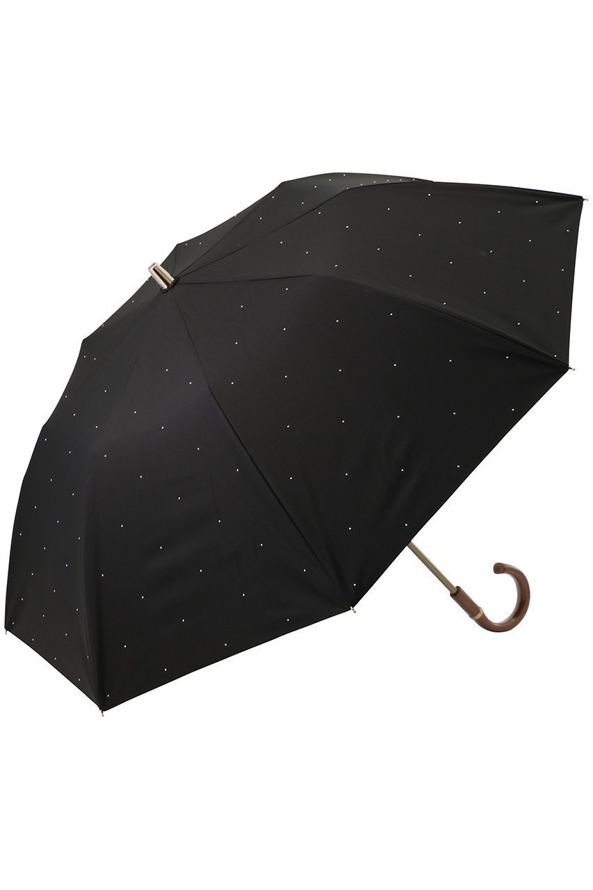 【グレイシー/Gracy】の【晴雨兼用】楽折傘 Studs インテリア・キッズ・メンズ・レディースファッション・服の通販 founy(ファニー) 　ファッション　Fashion　レディースファッション　Fashion for Women　レイングッズ・傘・晴雨兼用傘　Umbrellas & Rain Gear　コンパクト　Compact, Small Size　スタッズ　Studs, Metal Accents　スマート　Smart, Elegant　ハンカチ　Handkerchief, Hanky　リュクス　Luxury, Elegant, High-End, Chic　傘　Umbrella, Parasol　新作・新入荷　New Arrivals / New In　時計　Watch, Wristwatch　ブラック×シルバースタッズ|ID: prp329100004942891 ipo3291000000037099912