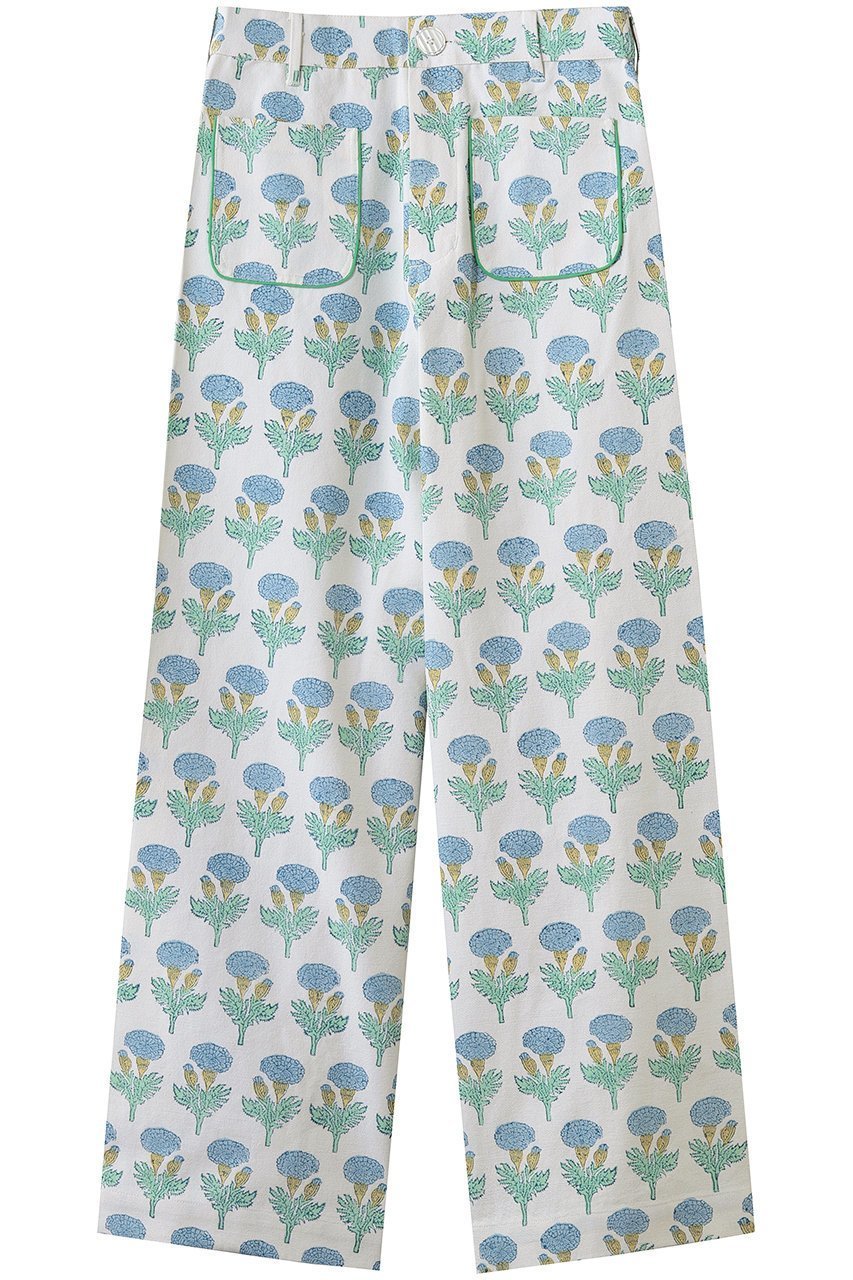 【エスゼット ブロックプリント/SZ Blockprints】のBOSS PANTS FLEUR ワイドパンツ インテリア・キッズ・メンズ・レディースファッション・服の通販 founy(ファニー) 　ファッション　Fashion　レディースファッション　Fashion for Women　パンツ　Pants & Trousers　ガーデン　Garden, Gardening　シアー　Sheer, See-Through　タンク　Tank Top, Sleeveless Top　パッチ　Patch, Appliqué　フロント　Front, Front Design　ポケット　Pocket, Pocket Detail　ワイド　Wide, Wide Fit　夏　Summer　新作・新入荷　New Arrivals / New In　春　Spring　S/S・春夏　SS, Spring/Summer, Warm Season　ブルー|ID: prp329100004942892 ipo3291000000037099921