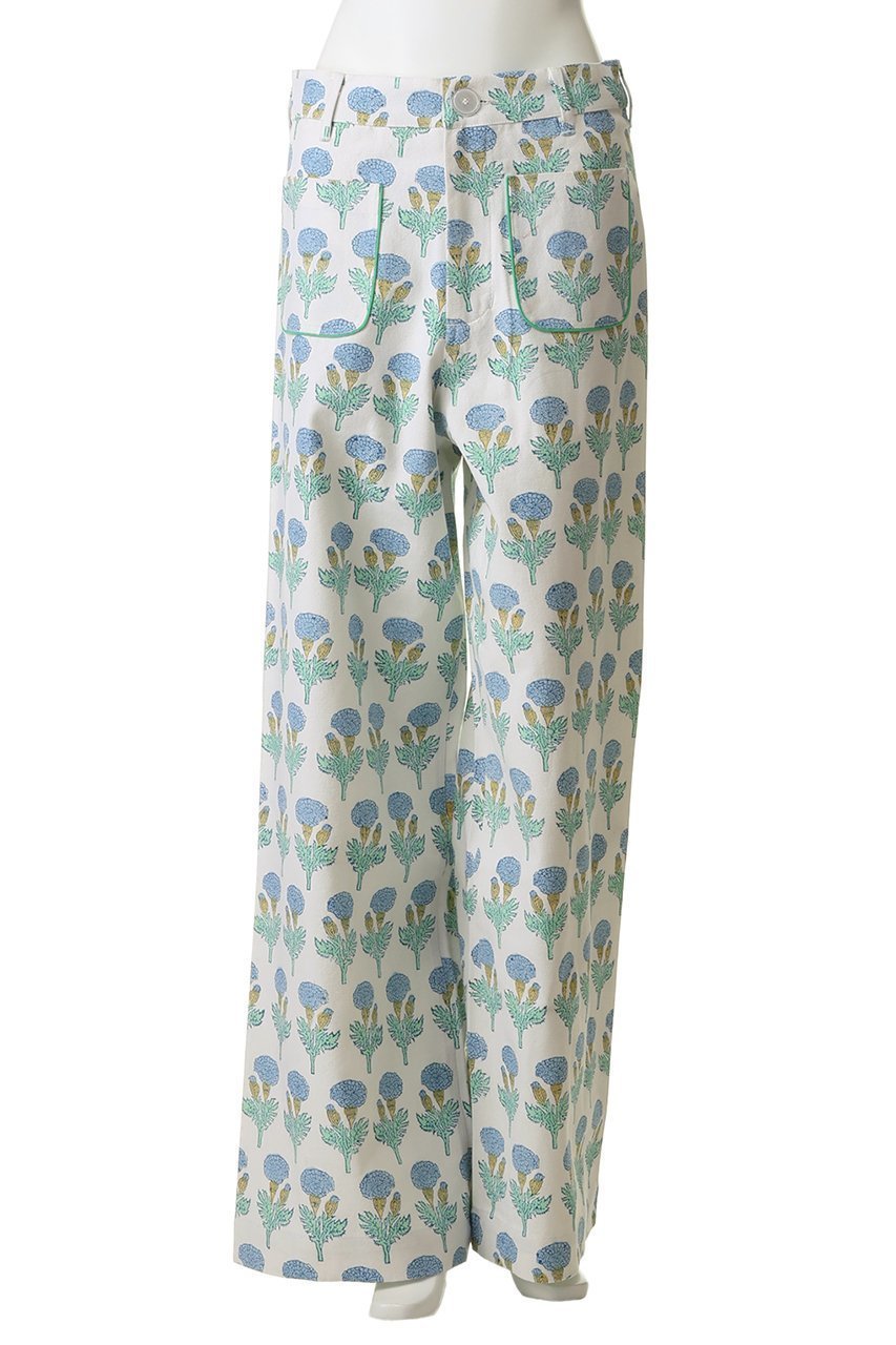 【エスゼット ブロックプリント/SZ Blockprints】のBOSS PANTS FLEUR ワイドパンツ 人気、トレンドファッション・服の通販 founy(ファニー) 　ファッション　Fashion　レディースファッション　Fashion for Women　パンツ　Pants & Trousers　ガーデン　Garden, Gardening　シアー　Sheer, See-Through　タンク　Tank Top, Sleeveless Top　パッチ　Patch, Appliqué　フロント　Front, Front Design　ポケット　Pocket, Pocket Detail　ワイド　Wide, Wide Fit　夏　Summer　新作・新入荷　New Arrivals / New In　春　Spring　S/S・春夏　SS, Spring/Summer, Warm Season　other-2|ID: prp329100004942892 ipo3291000000037099922