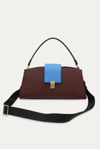 【クルニ/CULLNI】のFlap Trapezoid レザー バッグ 人気、トレンドファッション・服の通販 founy(ファニー) ファッション Fashion レディースファッション Fashion for Women バッグ Bags ユニセックス Unisex, Genderless フォルム Silhouette, Form フラップ Flap, Flap Pocket ポケット Pocket, Pocket Detail ラップ Wrap, Wrap Design 新作・新入荷 New Arrivals / New In thumbnail バーガンディー×アジュール|ID: prp329100004942896 ipo3291000000037099955