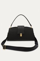 【クルニ/CULLNI】のFlap Trapezoid レザー バッグ 人気、トレンドファッション・服の通販 founy(ファニー) ファッション Fashion レディースファッション Fashion for Women バッグ Bags ユニセックス Unisex, Genderless フォルム Silhouette, Form フラップ Flap, Flap Pocket ポケット Pocket, Pocket Detail ラップ Wrap, Wrap Design 新作・新入荷 New Arrivals / New In thumbnail ブラックコンビ|ID: prp329100004942896 ipo3291000000037099957