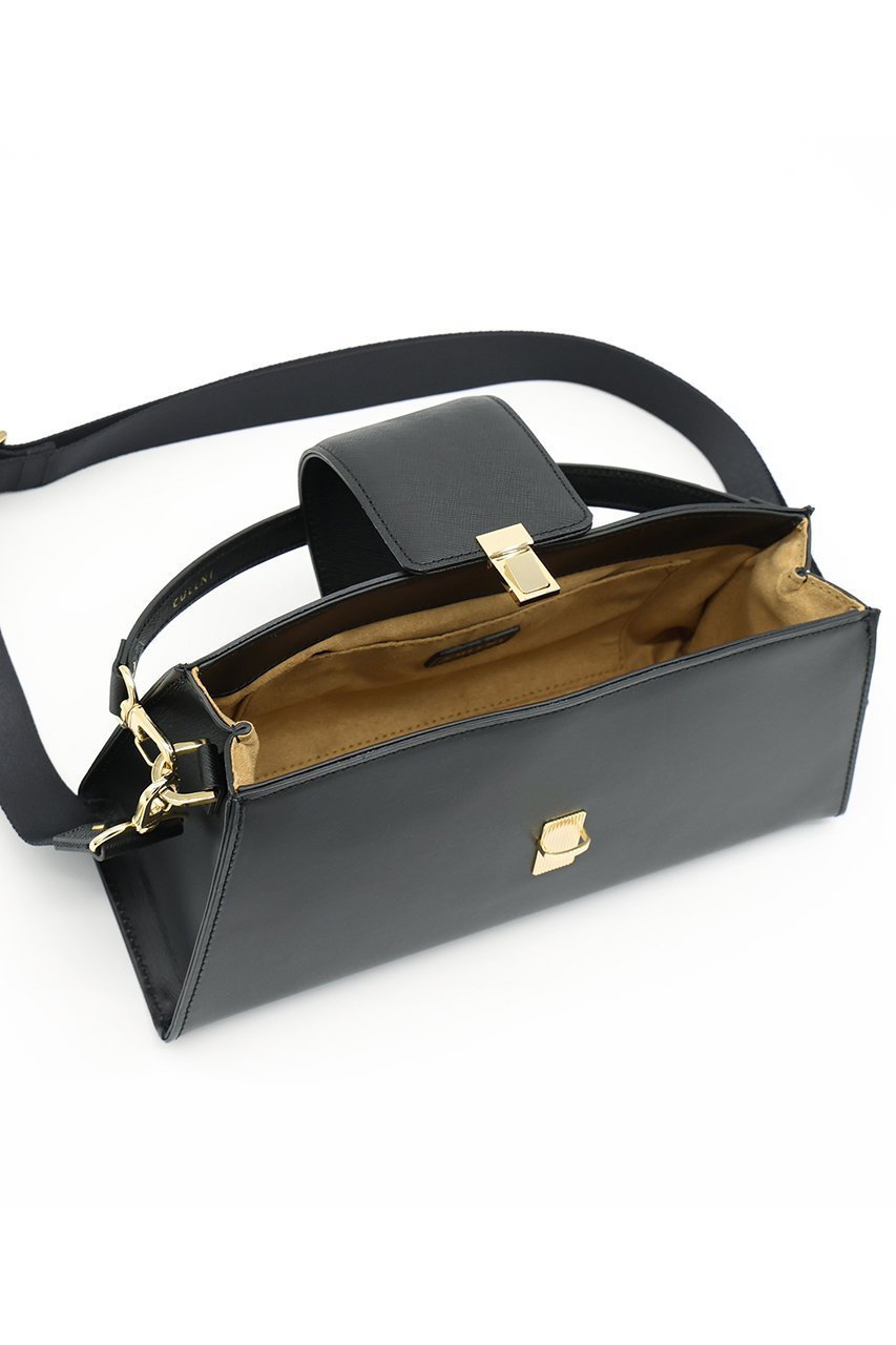 【クルニ/CULLNI】のFlap Trapezoid レザー バッグ 人気、トレンドファッション・服の通販 founy(ファニー) 　ファッション　Fashion　レディースファッション　Fashion for Women　バッグ　Bags　ユニセックス　Unisex, Genderless　フォルム　Silhouette, Form　フラップ　Flap, Flap Pocket　ポケット　Pocket, Pocket Detail　ラップ　Wrap, Wrap Design　新作・新入荷　New Arrivals / New In　other-5|ID: prp329100004942896 ipo3291000000037099961