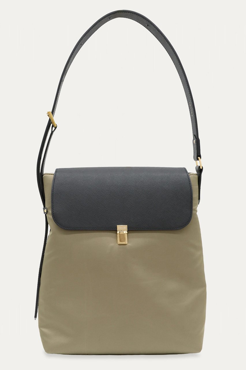 【クルニ/CULLNI】のLeather Flap ナイロン ツイル ショルダーバッグ インテリア・キッズ・メンズ・レディースファッション・服の通販 founy(ファニー) 　ファッション　Fashion　レディースファッション　Fashion for Women　バッグ　Bags　ユニセックス　Unisex, Genderless　タフタ　Taffeta, Structured Fabric　ツイル　Twist, Twisted Detail　フラップ　Flap, Flap Pocket　ポケット　Pocket, Pocket Detail　エレガント 上品　Elegant　新作・新入荷　New Arrivals / New In　グレージュ|ID: prp329100004942897 ipo3291000000037099966