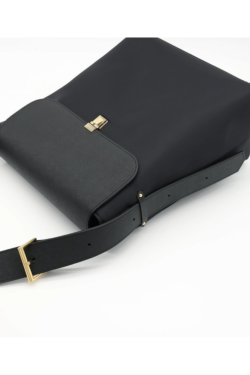 【クルニ/CULLNI】のLeather Flap ナイロン ツイル ショルダーバッグ 人気、トレンドファッション・服の通販 founy(ファニー) 　ファッション　Fashion　レディースファッション　Fashion for Women　バッグ　Bags　ユニセックス　Unisex, Genderless　タフタ　Taffeta, Structured Fabric　ツイル　Twist, Twisted Detail　フラップ　Flap, Flap Pocket　ポケット　Pocket, Pocket Detail　エレガント 上品　Elegant　新作・新入荷　New Arrivals / New In　other-4|ID: prp329100004942897 ipo3291000000037099971