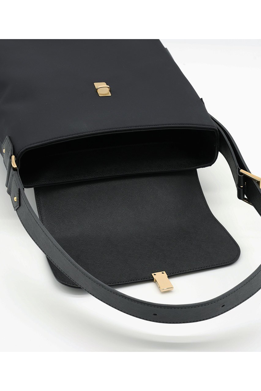 【クルニ/CULLNI】のLeather Flap ナイロン ツイル ショルダーバッグ 人気、トレンドファッション・服の通販 founy(ファニー) 　ファッション　Fashion　レディースファッション　Fashion for Women　バッグ　Bags　ユニセックス　Unisex, Genderless　タフタ　Taffeta, Structured Fabric　ツイル　Twist, Twisted Detail　フラップ　Flap, Flap Pocket　ポケット　Pocket, Pocket Detail　エレガント 上品　Elegant　新作・新入荷　New Arrivals / New In　other-5|ID: prp329100004942897 ipo3291000000037099972