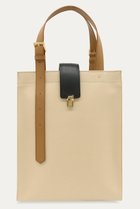 【クルニ/CULLNI】のLeather Flap アジャスタブル ベルト キャンバス トートバッグ サンドベージュ|ID: prp329100004942898 ipo3291000000037099975