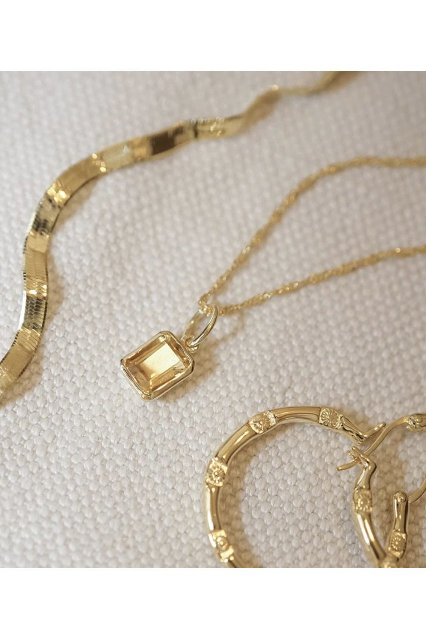 【デイジー ロンドン/DAISY LONDON】のNOV-CITRINE GP ネックレス 人気、トレンドファッション・服の通販 founy(ファニー) 　ファッション　Fashion　レディースファッション　Fashion for Women　ジュエリー　Jewelry　ネックレス　Necklaces & Pendants　チェーン　Chain, Chain Strap　ツイスト　Tweed, Tweed Fabric　ネックレス　Necklace, Pendant Necklace　再入荷　Restock / Back in Stock　other-7|ID: prp329100004942911 ipo3291000000037100083