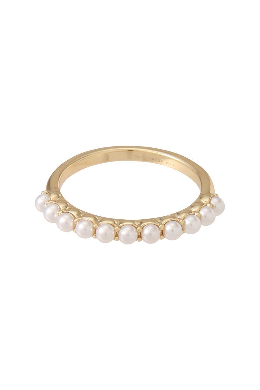 【デイジー ロンドン/DAISY LONDON】のMini Pearl Band リング ゴールド 人気、トレンドファッション・服の通販 founy(ファニー) 　ファッション　Fashion　レディースファッション　Fashion for Women　シンプル　Simple, Minimal　パール　Pearl, Pearl Accent　再入荷　Restock / Back in Stock　 other-1|ID: prp329100004942912 ipo3291000000037100084