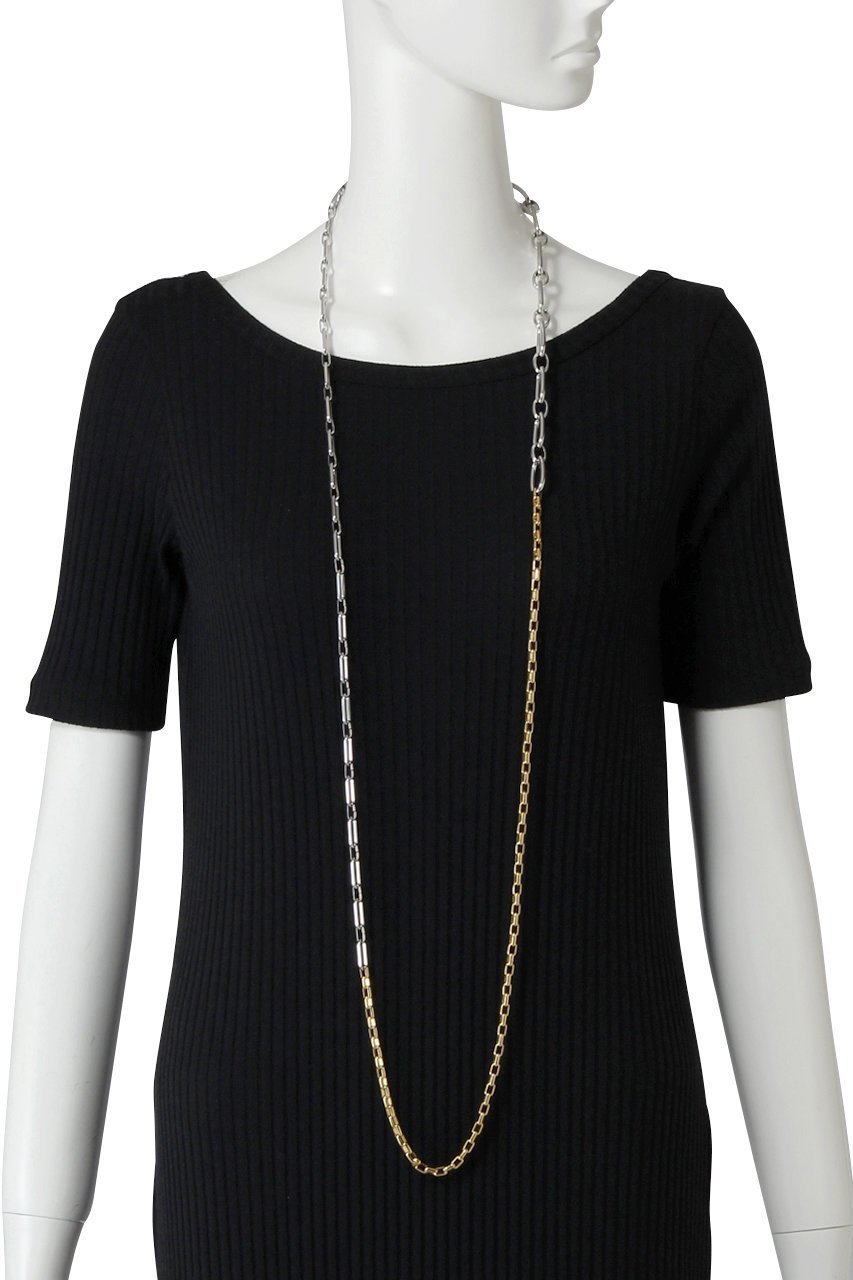 【プランク プロジェクト/PRANK PROJECT】のバイカラーチェーンネックレス / Bicolor Chain Necklace 人気、トレンドファッション・服の通販 founy(ファニー) 　ファッション　Fashion　レディースファッション　Fashion for Women　ジュエリー　Jewelry　ネックレス　Necklaces & Pendants　シルバー　Silver, Metallic Silver　チェーン　Chain, Chain Strap　ネックレス　Necklace, Pendant Necklace　ハイネック　High Neck, Mock Neck　ロング　Long, Long-Length　再入荷　Restock / Back in Stock　other-2|ID: prp329100004942919 ipo3291000000037100130