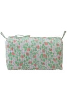 【エスゼット ブロックプリント/SZ Blockprints】のMAKEUP BAG BLUEBERRY ポーチ ライトグリーン|ID: prp329100004942930 ipo3291000000037100200