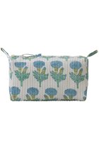 【エスゼット ブロックプリント/SZ Blockprints】のMAKEUP BAG FLEUR ポーチ ブルー|ID: prp329100004942931 ipo3291000000037100206