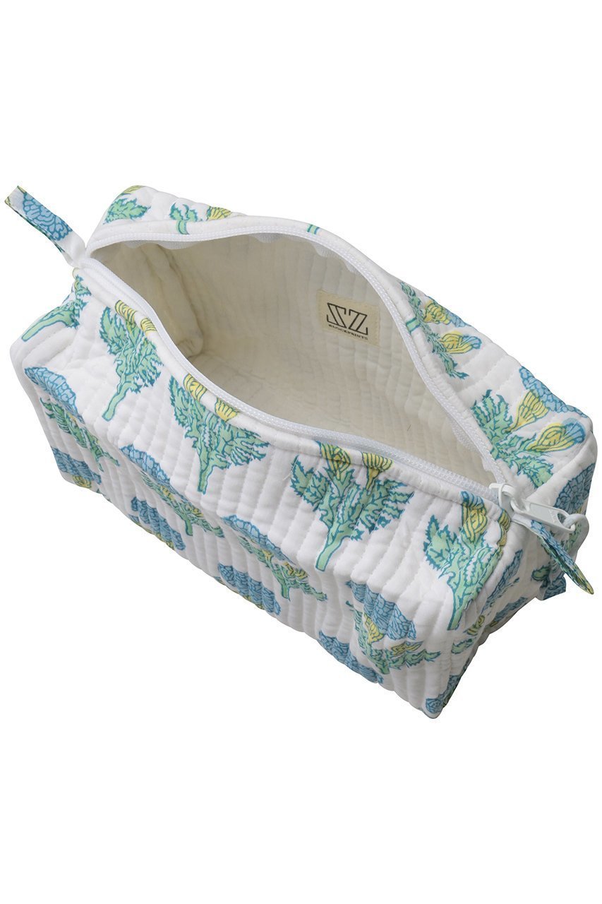 【エスゼット ブロックプリント/SZ Blockprints】のMAKEUP BAG FLEUR ポーチ 人気、トレンドファッション・服の通販 founy(ファニー) 　ファッション　Fashion　レディースファッション　Fashion for Women　ポーチ&ミニバッグ　Pouches & Mini Bags　スマート　Smart, Elegant　フォルム　Silhouette, Form　プリント　Print, Printed Pattern　ポーチ　Pouch, Small Case　新作・新入荷　New Arrivals / New In　other-3|ID: prp329100004942931 ipo3291000000037100208