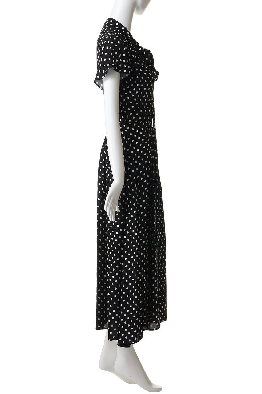 【ヌメロ ヴェントゥーノ/N°21】のドット プリント ドレス 人気、トレンドファッション・服の通販 founy(ファニー) 　ファッション　Fashion　レディースファッション　Fashion for Women　ワンピース　Dresses　フォーマル・パーティードレス・結婚式用ドレス　Elegant & Casual Dresses　チュニック　Tunic Tops & Dresses　クラシカル　Classical, Vintage-Inspired　チュニック　Tunic, Long Top　ドット　Polka Dot, Dot Pattern　ドレス　Dress, One-Piece　パーティ　Party, Party Style　フェミニン　Feminine, Girly　プリント　Print, Printed Pattern　リボン　Ribbon, Bow　ロング　Long, Long-Length　新作・新入荷　New Arrivals / New In　other-3|ID: prp329100004942935 ipo3291000000037100235
