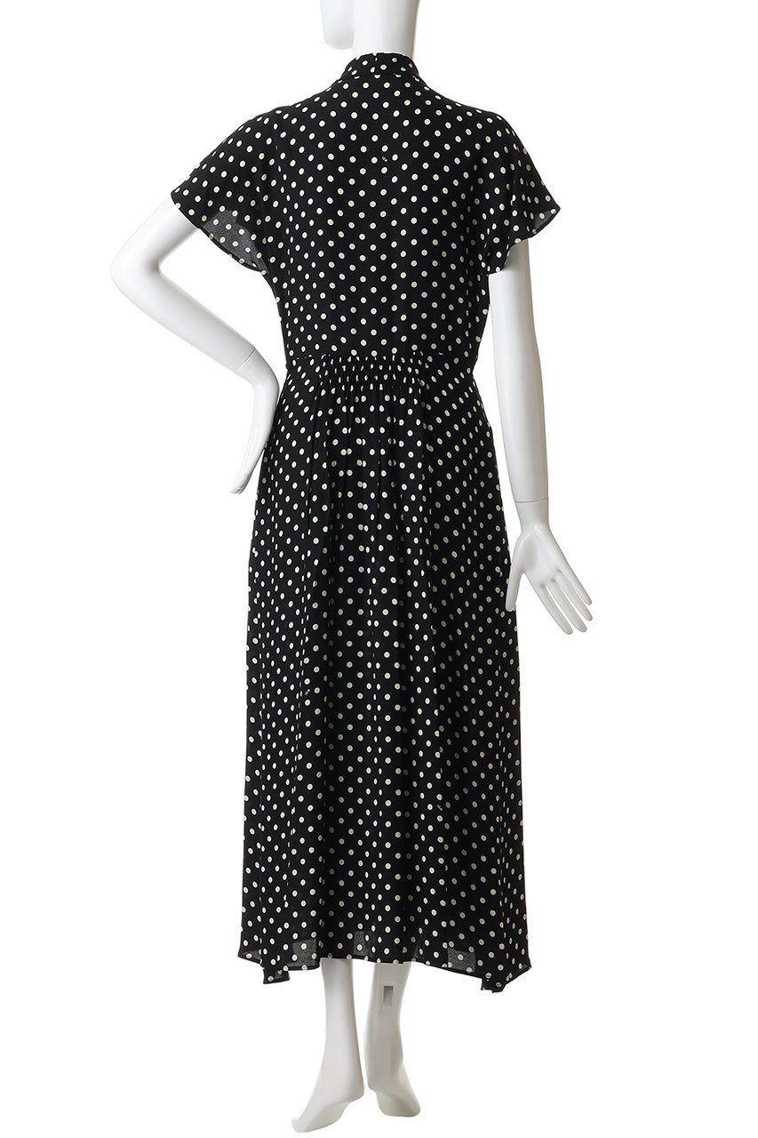 【ヌメロ ヴェントゥーノ/N°21】のドット プリント ドレス 人気、トレンドファッション・服の通販 founy(ファニー) 　ファッション　Fashion　レディースファッション　Fashion for Women　ワンピース　Dresses　フォーマル・パーティードレス・結婚式用ドレス　Elegant & Casual Dresses　チュニック　Tunic Tops & Dresses　クラシカル　Classical, Vintage-Inspired　チュニック　Tunic, Long Top　ドット　Polka Dot, Dot Pattern　ドレス　Dress, One-Piece　パーティ　Party, Party Style　フェミニン　Feminine, Girly　プリント　Print, Printed Pattern　リボン　Ribbon, Bow　ロング　Long, Long-Length　新作・新入荷　New Arrivals / New In　other-4|ID: prp329100004942935 ipo3291000000037100236