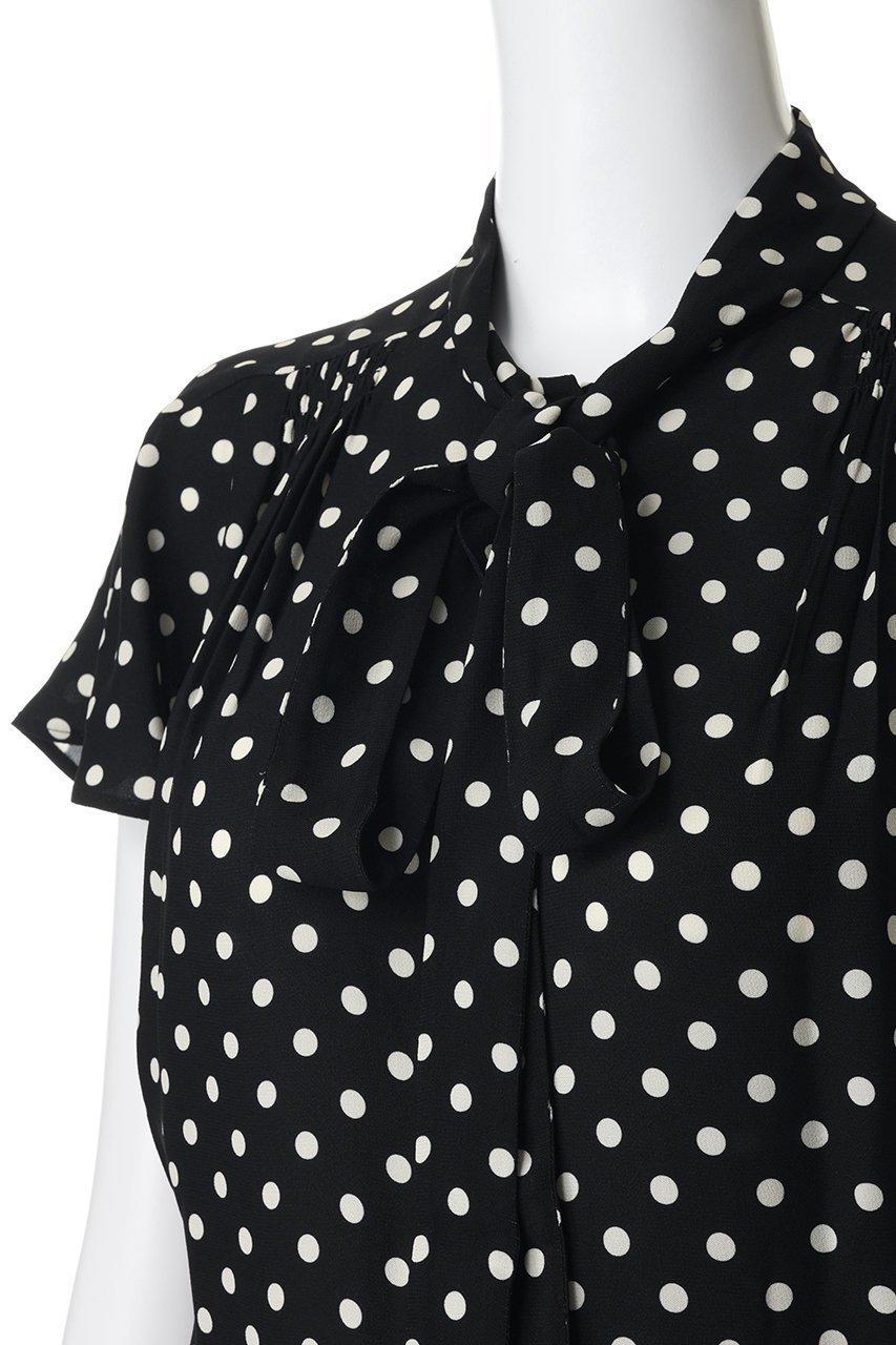 【ヌメロ ヴェントゥーノ/N°21】のドット プリント ドレス 人気、トレンドファッション・服の通販 founy(ファニー) 　ファッション　Fashion　レディースファッション　Fashion for Women　ワンピース　Dresses　フォーマル・パーティードレス・結婚式用ドレス　Elegant & Casual Dresses　チュニック　Tunic Tops & Dresses　クラシカル　Classical, Vintage-Inspired　チュニック　Tunic, Long Top　ドット　Polka Dot, Dot Pattern　ドレス　Dress, One-Piece　パーティ　Party, Party Style　フェミニン　Feminine, Girly　プリント　Print, Printed Pattern　リボン　Ribbon, Bow　ロング　Long, Long-Length　新作・新入荷　New Arrivals / New In　other-5|ID: prp329100004942935 ipo3291000000037100237