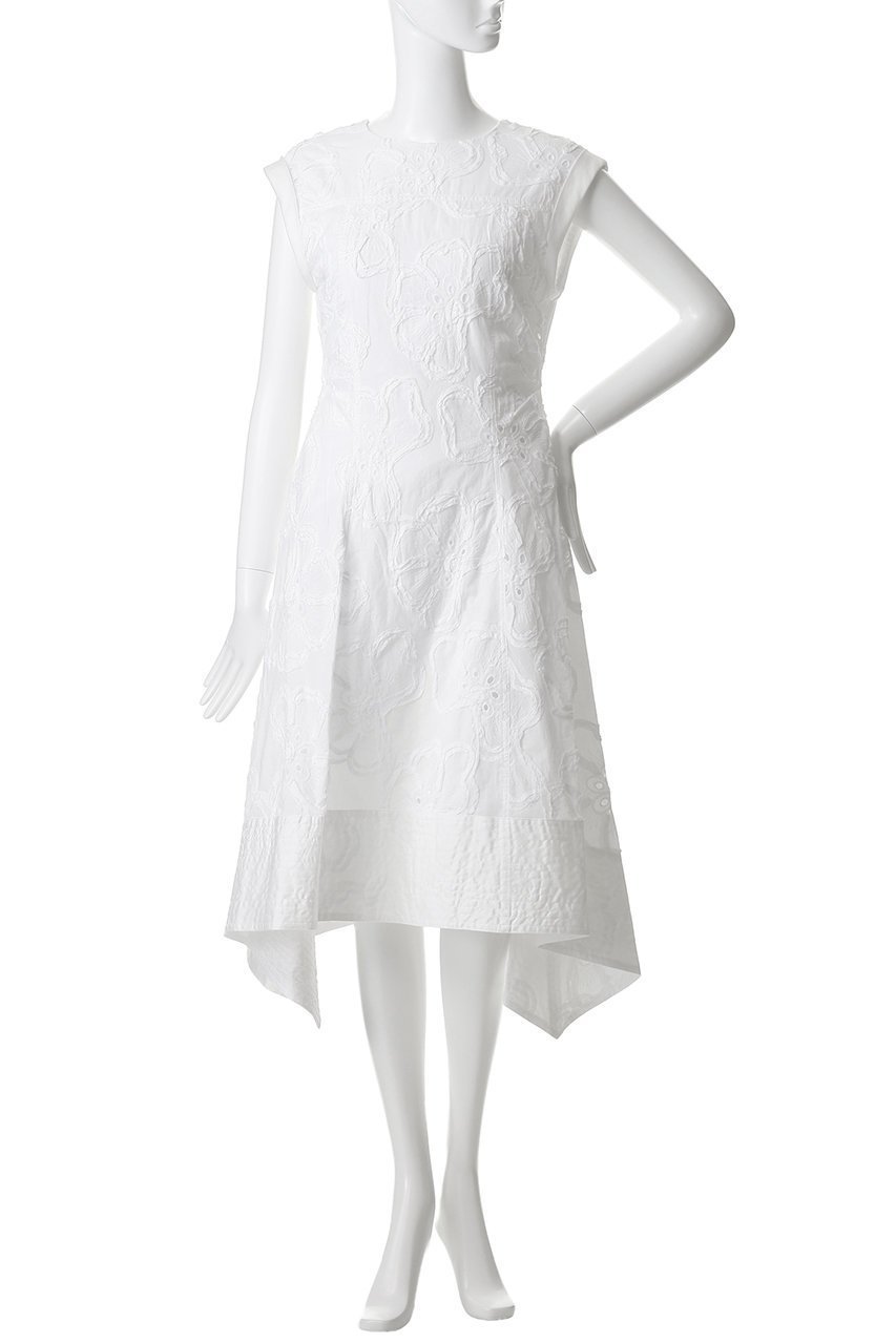 【スリーワン フィリップリム/3.1 Phillip Lim】の3Dフラワー刺しゅう ベルテッド ミディドレス with ハンカチーフヘム 人気、トレンドファッション・服の通販 founy(ファニー) 　ファッション　Fashion　レディースファッション　Fashion for Women　ワンピース　Dresses　フォーマル・パーティードレス・結婚式用ドレス　Elegant & Casual Dresses　チュニック　Tunic Tops & Dresses　チュニック　Tunic, Long Top　ドレス　Dress, One-Piece　フラワー　Flower, Floral　モダン　Modern, Contemporary　ラグジュアリー　Luxury, Elegant　リボン　Ribbon, Bow　新作・新入荷　New Arrivals / New In　結婚式　Wedding　other-2|ID: prp329100004942938 ipo3291000000037100256