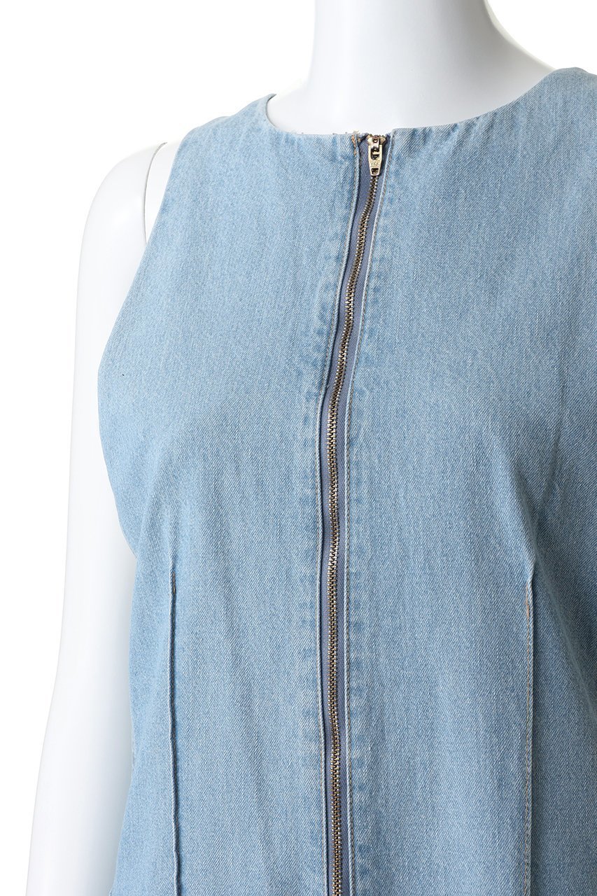 【マルティニーク/martinique】の【CURRENTAGE】Low back style overall 人気、トレンドファッション・服の通販 founy(ファニー) 　ファッション　Fashion　レディースファッション　Fashion for Women　パンツ　Pants & Trousers　おすすめ　Recommended / Our Picks　キャミソール　Camisole, Spaghetti Strap Top　シアー　Sheer, See-Through　ジップ　Zip, Zipper　センター　Center, Center Line　タートルネック　Turtleneck, High Neck　デニム　Denim, Jeans Material　フロント　Front, Front Design　新作・新入荷　New Arrivals / New In　other-5|ID: prp329100004942941 ipo3291000000037100285