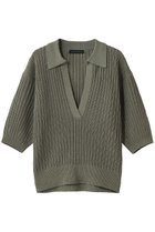 【マルティニーク/martinique】のローゲージポロ カーキ|ID: prp329100004942942 ipo3291000000037100288