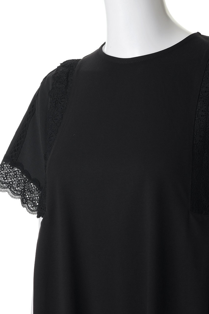 【マリリンムーン/MARILYN MOON】のレースハンカチーフスリーブワンピース 人気、トレンドファッション・服の通販 founy(ファニー) 　ファッション　Fashion　レディースファッション　Fashion for Women　ワンピース　Dresses　チュニック　Tunic Tops & Dresses　エレガント 上品　Elegant　カットソー　Cut and Sewn Top　スリーブ　Sleeve, Long Sleeve / Short Sleeve　チュニック　Tunic, Long Top　ハンカチ　Handkerchief, Hanky　バランス　Balance, Style Balance　モダン　Modern, Contemporary　レース　Lace, Lace Fabric　ロング　Long, Long-Length　夏　Summer　新作・新入荷　New Arrivals / New In　透かし　Cut-Out, Lacework　other-5|ID: prp329100004942943 ipo3291000000037100298