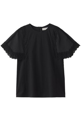 【マリリンムーン/MARILYN MOON】 レースハンカチーフスリーブトップス人気、トレンドファッション・服の通販 founy(ファニー) ファッション Fashion レディースファッション Fashion for Women トップス・カットソー Cut & Sew Tops シャツ・ブラウス・オフィスカジュアル Elegant Blouses & Button-Ups ロングTシャツ・Tシャツ Longline T-Shirts & Tees カットソー・ベーシックTシャツ Cut-and-Sewn Tops / Stretch Tees & Basics エレガント 上品 Elegant ショート Short, Short Length シンプル Simple, Minimal スリーブ Sleeve, Long Sleeve / Short Sleeve ハンカチ Handkerchief, Hanky バランス Balance, Style Balance ボトム Bottoms, Lower Wear モダン Modern, Contemporary レース Lace, Lace Fabric 夏 Summer 新作・新入荷 New Arrivals / New In 透かし Cut-Out, Lacework |ID:prp329100004942944