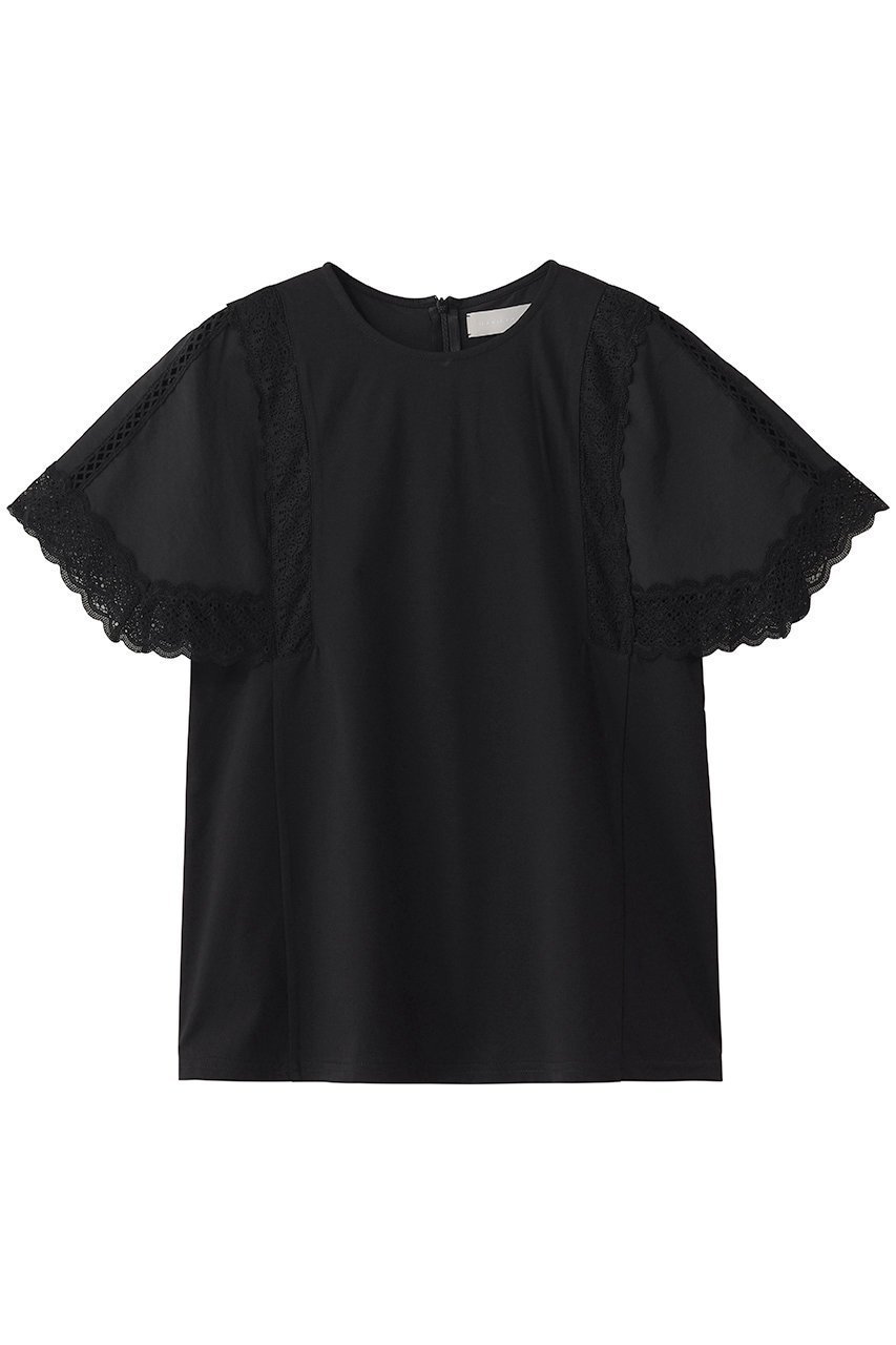 【マリリンムーン/MARILYN MOON】のレースハンカチーフスリーブトップス 人気、トレンドファッション・服の通販 founy(ファニー) 　ファッション　Fashion　レディースファッション　Fashion for Women　トップス・カットソー　Cut & Sew Tops　シャツ・ブラウス・オフィスカジュアル　Elegant Blouses & Button-Ups　ロングTシャツ・Tシャツ　Longline T-Shirts & Tees　カットソー・ベーシックTシャツ　Cut-and-Sewn Tops / Stretch Tees & Basics　エレガント 上品　Elegant　ショート　Short, Short Length　シンプル　Simple, Minimal　スリーブ　Sleeve, Long Sleeve / Short Sleeve　ハンカチ　Handkerchief, Hanky　バランス　Balance, Style Balance　ボトム　Bottoms, Lower Wear　モダン　Modern, Contemporary　レース　Lace, Lace Fabric　夏　Summer　新作・新入荷　New Arrivals / New In　透かし　Cut-Out, Lacework　 other-1|ID: prp329100004942944 ipo3291000000037100299