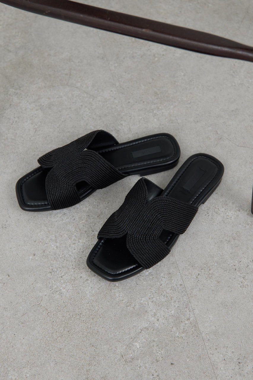 【ガリャルダガランテ/GALLARDAGALANTE】の【2.718】ウーブンサンダル インテリア・キッズ・メンズ・レディースファッション・服の通販 founy(ファニー) 　ファッション　Fashion　レディースファッション　Fashion for Women　おすすめ　Recommended / Our Picks　エレガント 上品　Elegant　サンダル　Sandals, Summer Shoes　フラット　Flat, Flat Shoes　新作・新入荷　New Arrivals / New In　軽量　Lightweight, Ultra Light　ブラック|ID: prp329100004942949 ipo3291000000037100331