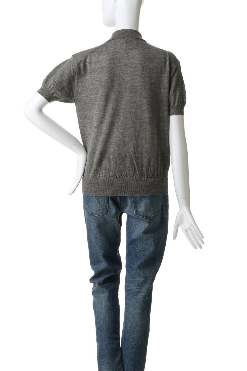 【バトナー/BATONER】のCHOMA ポロ ショート スリーブ 人気、トレンドファッション・服の通販 founy(ファニー) 　ファッション　Fashion　レディースファッション　Fashion for Women　トップス・カットソー　Cut & Sew Tops　ニット　Knit Tops & Sweaters　カジュアルプルオーバー・ニットトップス　Pullovers & Knit Tops / Casual Pullovers　シアー　Sheer, See-Through　ショート　Short, Short Length　スリーブ　Sleeve, Long Sleeve / Short Sleeve　マニッシュ　Mannish, Boyish　新作・新入荷　New Arrivals / New In　other-4|ID: prp329100004942962 ipo3291000000037100408