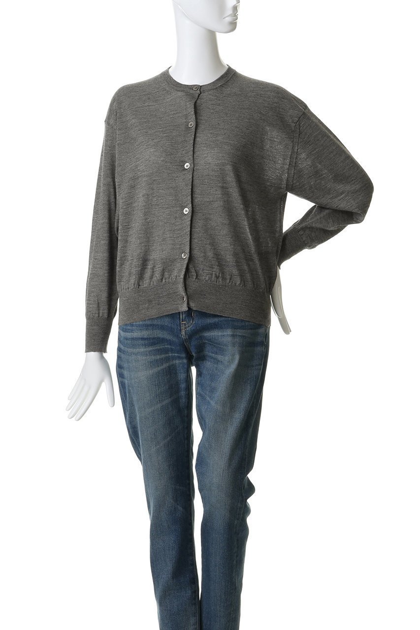 【バトナー/BATONER】のCHOMA クルーネック カーディガン 人気、トレンドファッション・服の通販 founy(ファニー) 　ファッション　Fashion　レディースファッション　Fashion for Women　トップス・カットソー　Cut & Sew Tops　ニット　Knit Tops & Sweaters　カーディガン・羽織り　Layered Style Cardigans　カーディガン　Cardigan, Knitwear　ベーシック　Basic, Essential　定番　Standard, Basic Item　新作・新入荷　New Arrivals / New In　other-2|ID: prp329100004942963 ipo3291000000037100414