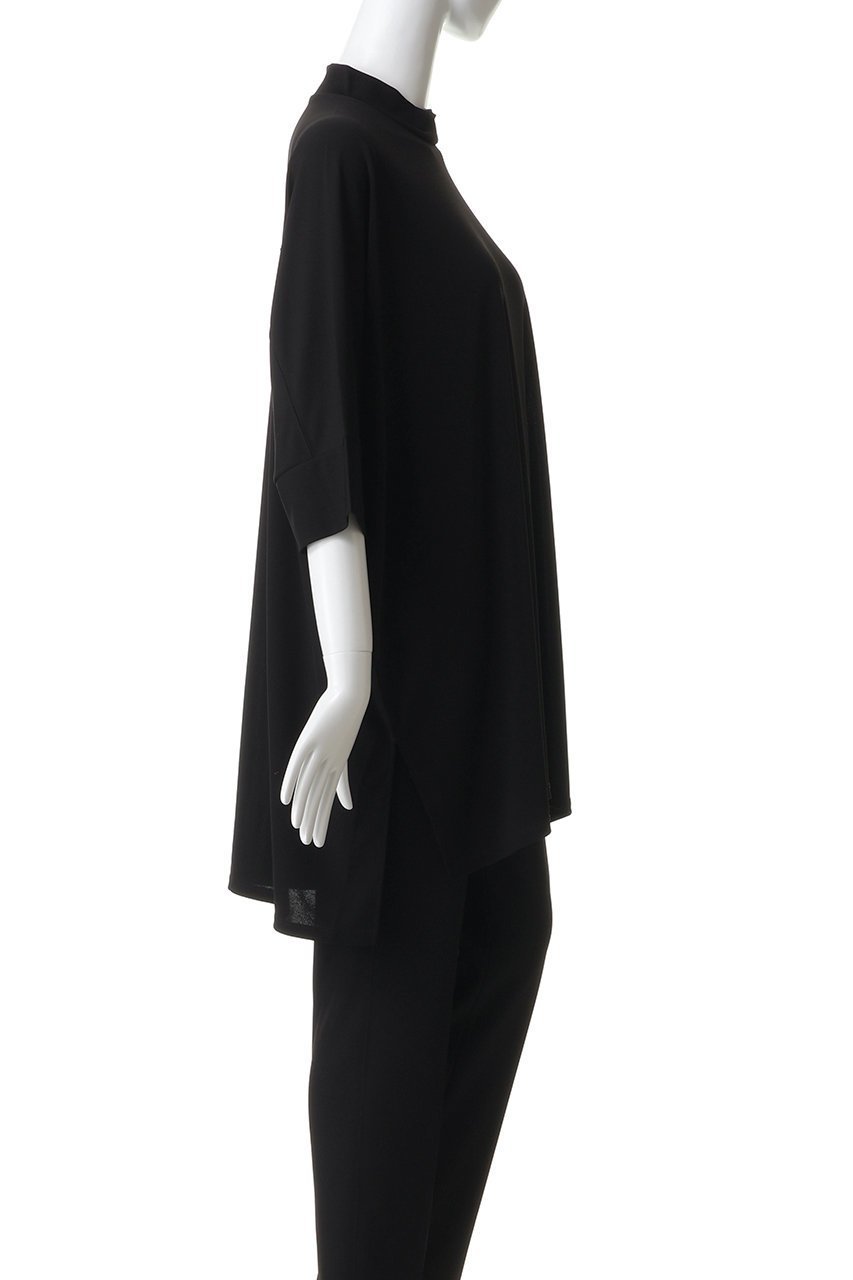 【プレインピープル/PLAIN PEOPLE】のトリアセテートドライポンチモックネックトップ 人気、トレンドファッション・服の通販 founy(ファニー) 　ファッション　Fashion　レディースファッション　Fashion for Women　トップス・カットソー　Cut & Sew Tops　シャツ・ブラウス・オフィスカジュアル　Elegant Blouses & Button-Ups　ロングTシャツ・Tシャツ　Longline T-Shirts & Tees　カットソー・ベーシックTシャツ　Cut-and-Sewn Tops / Stretch Tees & Basics　なめらか　Smooth, Silky Texture　ショート　Short, Short Length　シンプル　Simple, Minimal　スリーブ　Sleeve, Long Sleeve / Short Sleeve　新作・新入荷　New Arrivals / New In　other-3|ID: prp329100004942964 ipo3291000000037100421