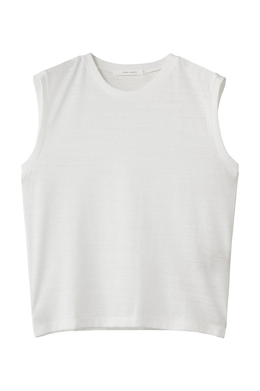 【プレインピープル/PLAIN PEOPLE】のムラ糸アーサー天竺/SUVIN ノースリーブ 人気、トレンドファッション・服の通販 founy(ファニー) 　ファッション　Fashion　レディースファッション　Fashion for Women　トップス・カットソー　Cut & Sew Tops　キャミソール&ノースリーブ　Camisoles & Sleeveless Tops　シャツ・ブラウス・オフィスカジュアル　Elegant Blouses & Button-Ups　ロングTシャツ・Tシャツ　Longline T-Shirts & Tees　カットソー・ベーシックTシャツ　Cut-and-Sewn Tops / Stretch Tees & Basics　おすすめ　Recommended / Our Picks　インナー　Innerwear　キャミソール　Camisole, Spaghetti Strap Top　シンプル　Simple, Minimal　タンク　Tank Top, Sleeveless Top　ノースリーブ　Sleeveless, No-Sleeve　エレガント 上品　Elegant　新作・新入荷　New Arrivals / New In　 other-1|ID: prp329100004942966 ipo3291000000037100432