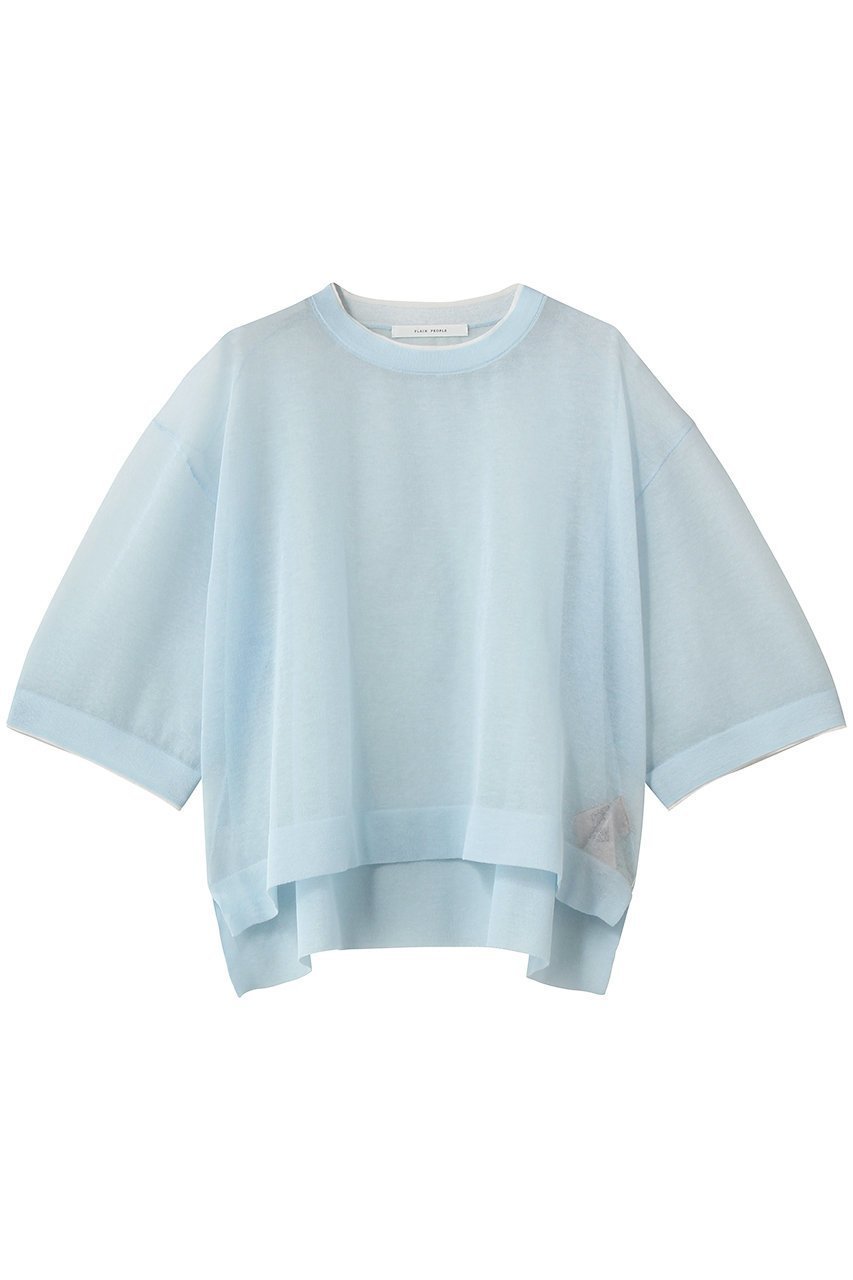 【プレインピープル/PLAIN PEOPLE】のLOSEYクロップドプルオーバー インテリア・キッズ・メンズ・レディースファッション・服の通販 founy(ファニー) 　ファッション　Fashion　レディースファッション　Fashion for Women　トップス・カットソー　Cut & Sew Tops　ニット　Knit Tops & Sweaters　カジュアルプルオーバー・ニットトップス　Pullovers & Knit Tops / Casual Pullovers　シアー　Sheer, See-Through　シンプル　Simple, Minimal　夏　Summer　新作・新入荷　New Arrivals / New In　ブルー|ID: prp329100004942967 ipo3291000000037100443