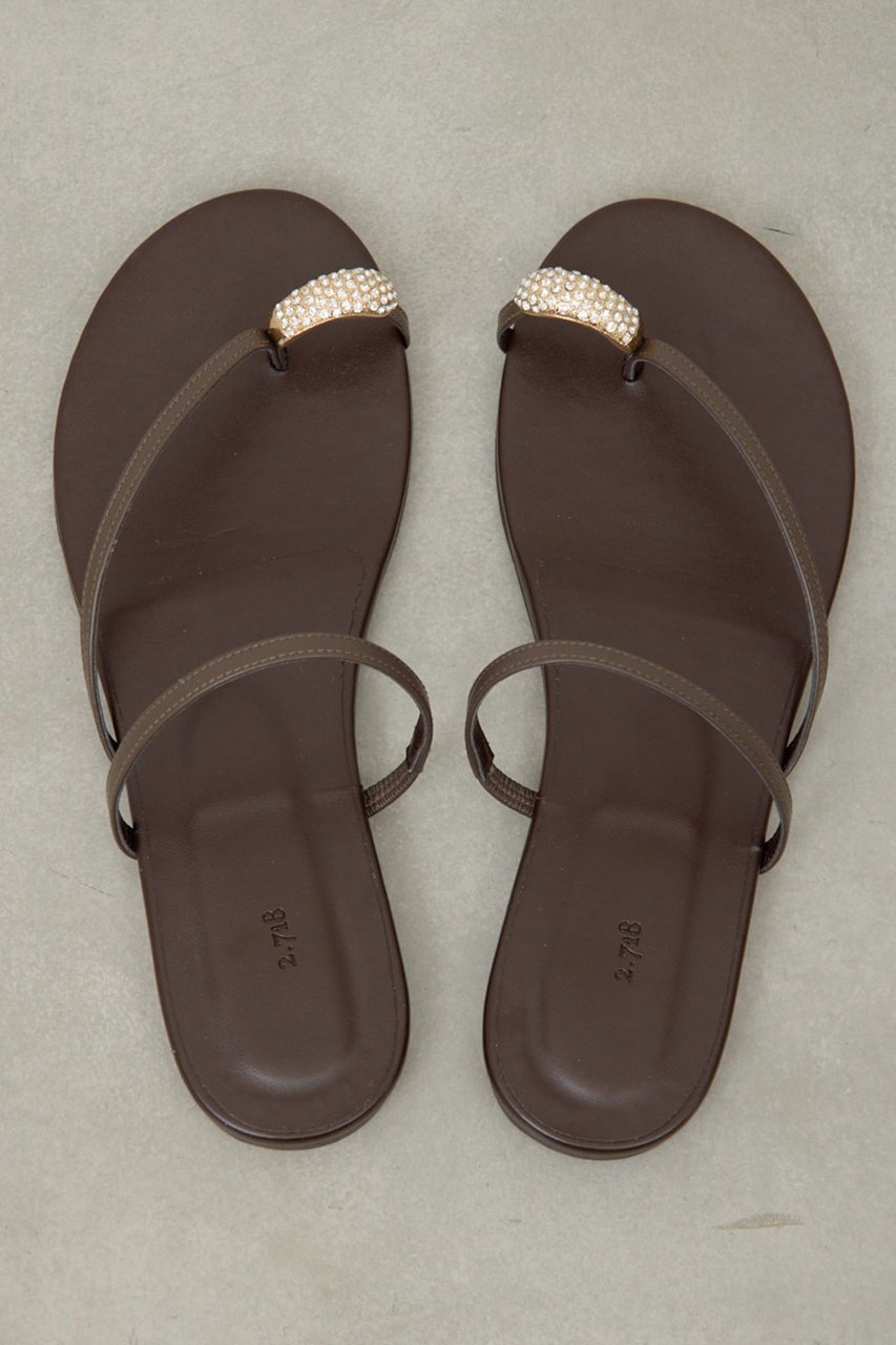 【ガリャルダガランテ/GALLARDAGALANTE】の【2.718】ビジュートングサンダル 人気、トレンドファッション・服の通販 founy(ファニー) 　ファッション　Fashion　レディースファッション　Fashion for Women　サンダル　Sandals, Summer Shoes　ビジュー　Bijou, Jewel-like Accent　ラップ　Wrap, Wrap Design　エレガント 上品　Elegant　新作・新入荷　New Arrivals / New In　other-5|ID: prp329100004942968 ipo3291000000037100455