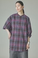 【カレンソロジー/Curensology】のコットンチェックビッグシャツ 人気、トレンドファッション・服の通販 founy(ファニー) ファッション Fashion レディースファッション Fashion for Women トップス・カットソー Cut & Sew Tops シャツ・ブラウス・オフィスカジュアル Elegant Blouses & Button-Ups おすすめ Recommended / Our Picks シンプル Simple, Minimal スリーブ Sleeve, Long Sleeve / Short Sleeve チェック Check, Plaid, Tartan フォルム Silhouette, Form ロング Long, Long-Length エレガント 上品 Elegant 新作・新入荷 New Arrivals / New In |ID:prp329100004942969